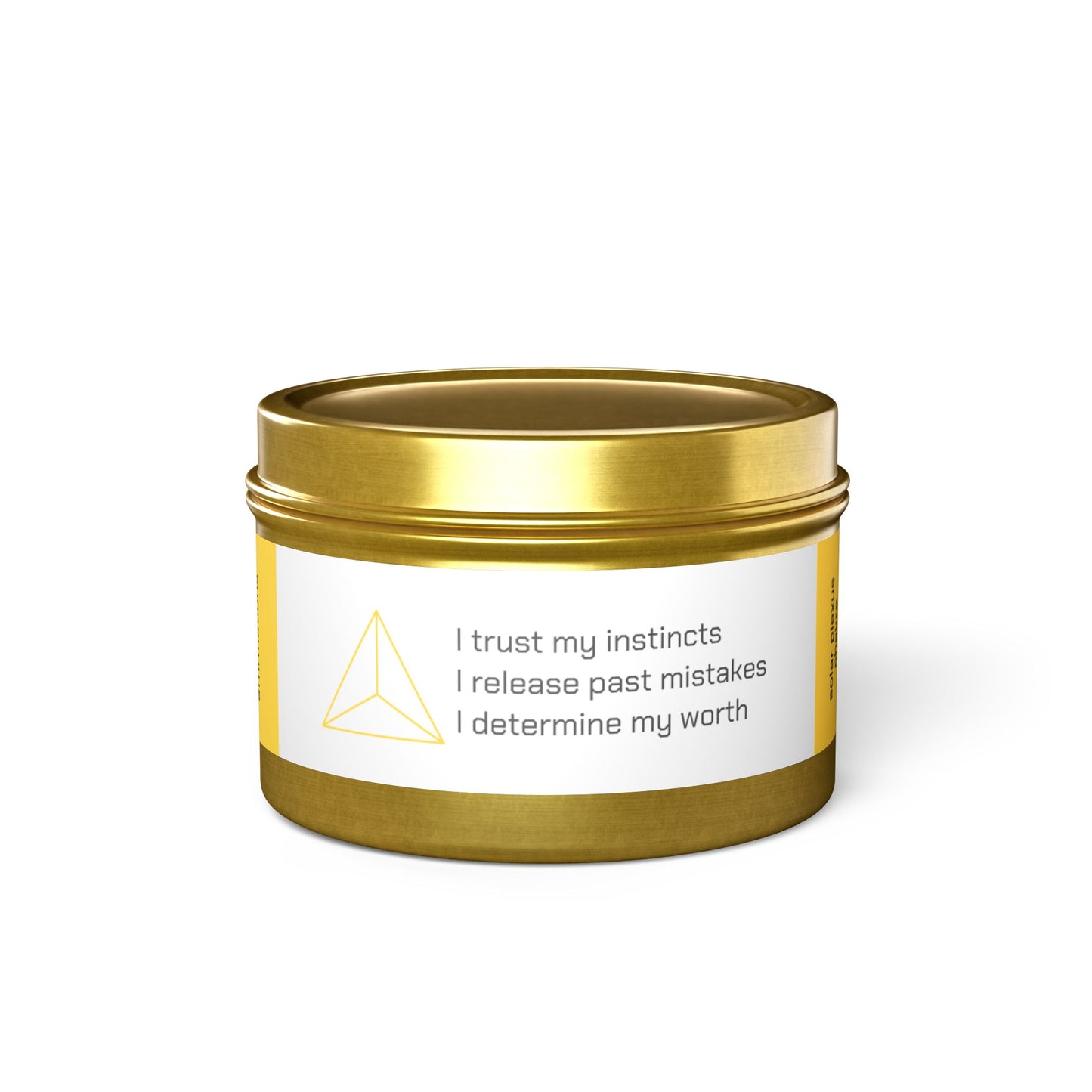 SOLAR PLEXUS CHAKRA. Coconut Soy Candle.