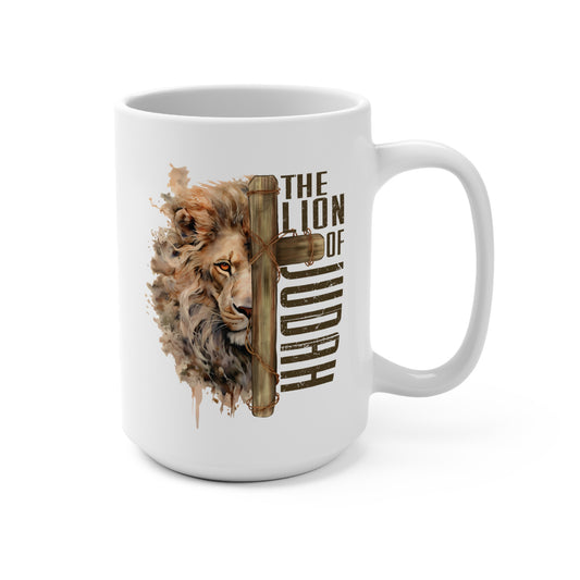 THE LION OF JUDAH. 15oz Coffee, Tea, Hot Chocolate Mug.