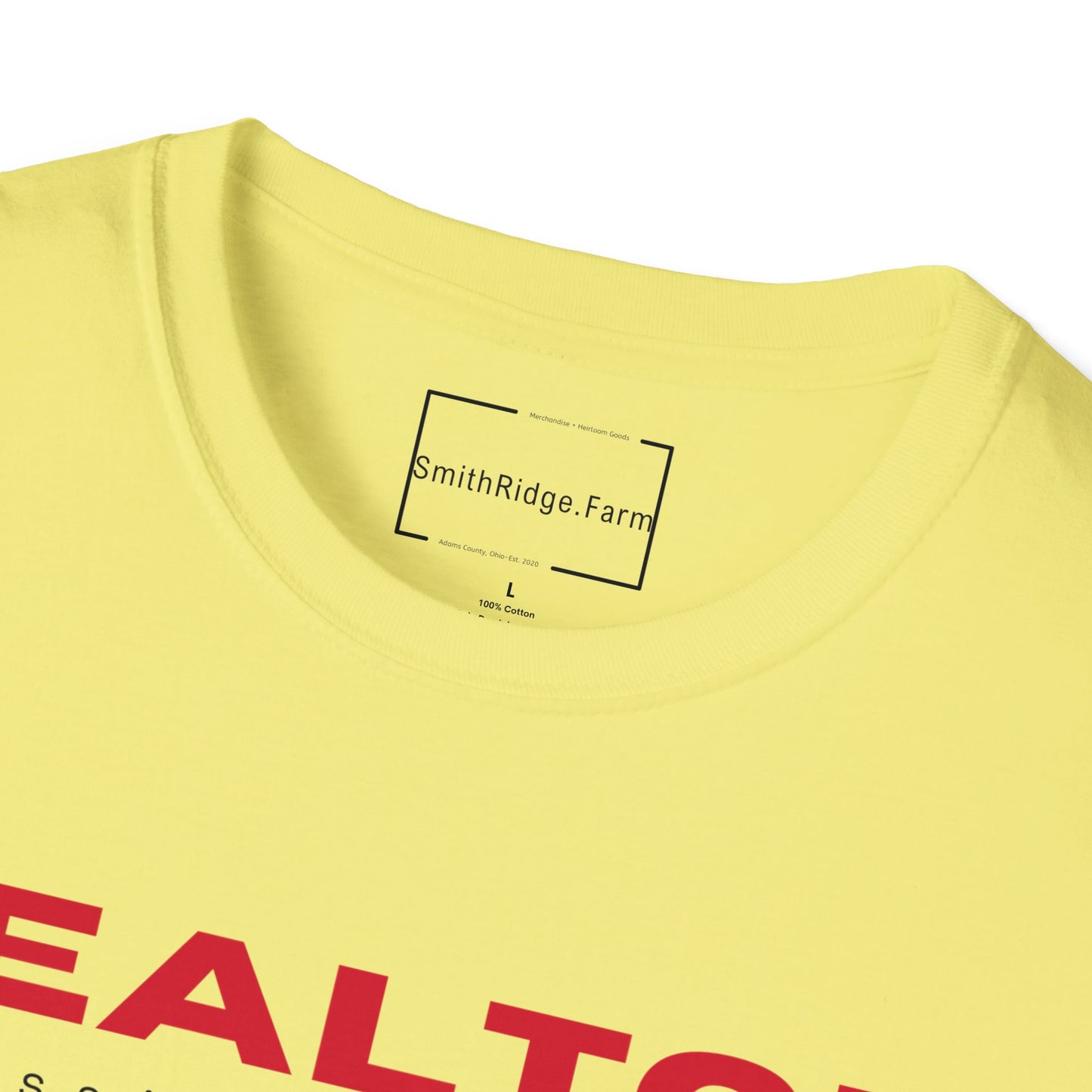 REALTOR. PROFESSIONAL MATCHMAKER. Cotton, Short Sleeve, Crew Neck Tee in Light Colors.