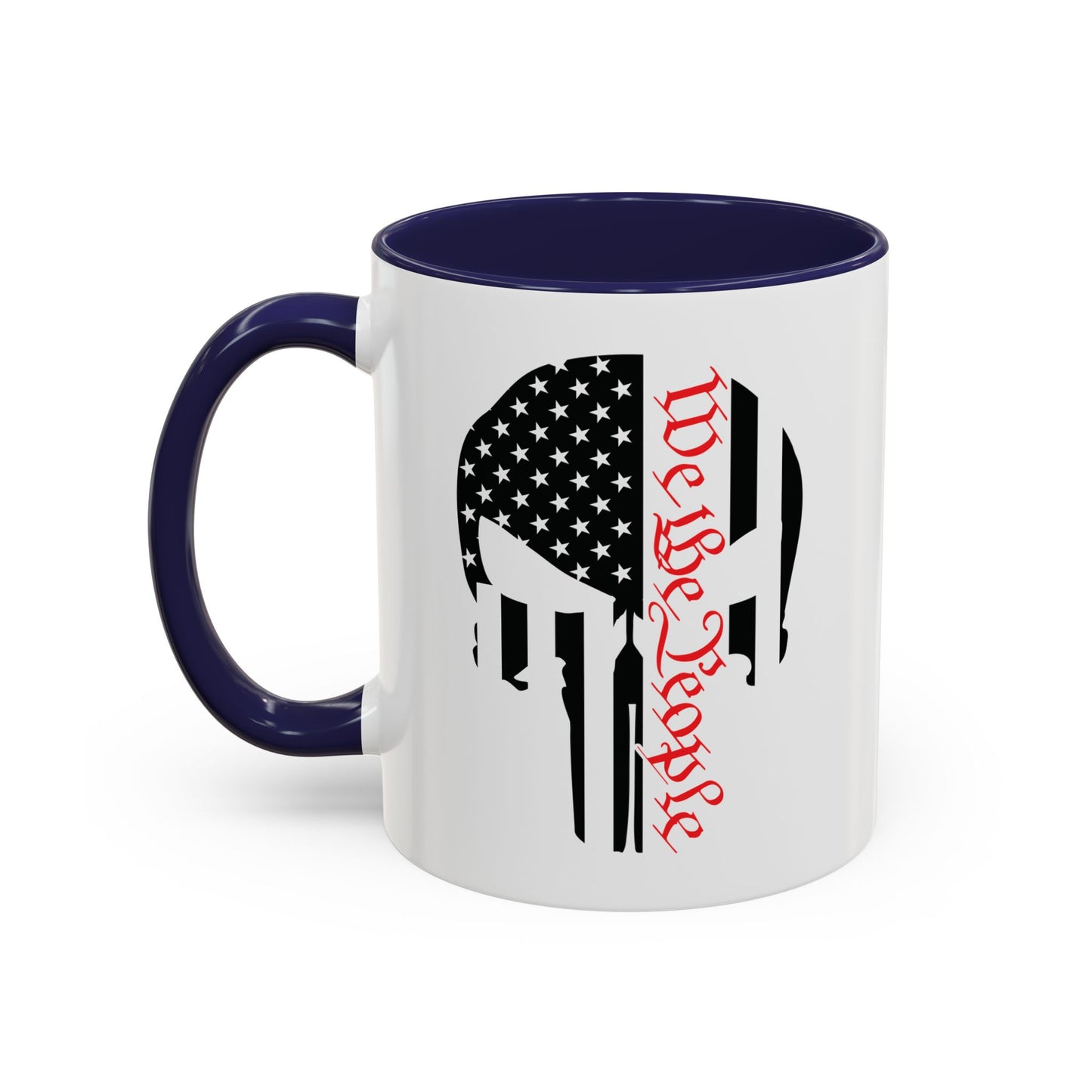 WE THE PEOPLE. PUNISHER SKULL LOGO. 11oz Coffee, Tea, or Hot Chocolate Mug.