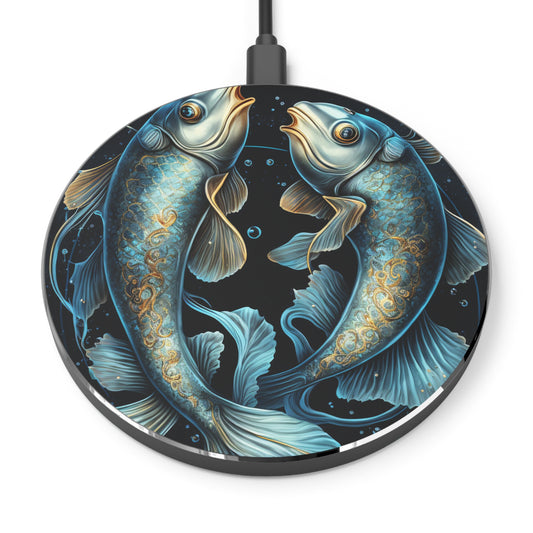 PISCES ZODIAC SIGN. CONSTELLATION LOVERS. Wireless Charger.