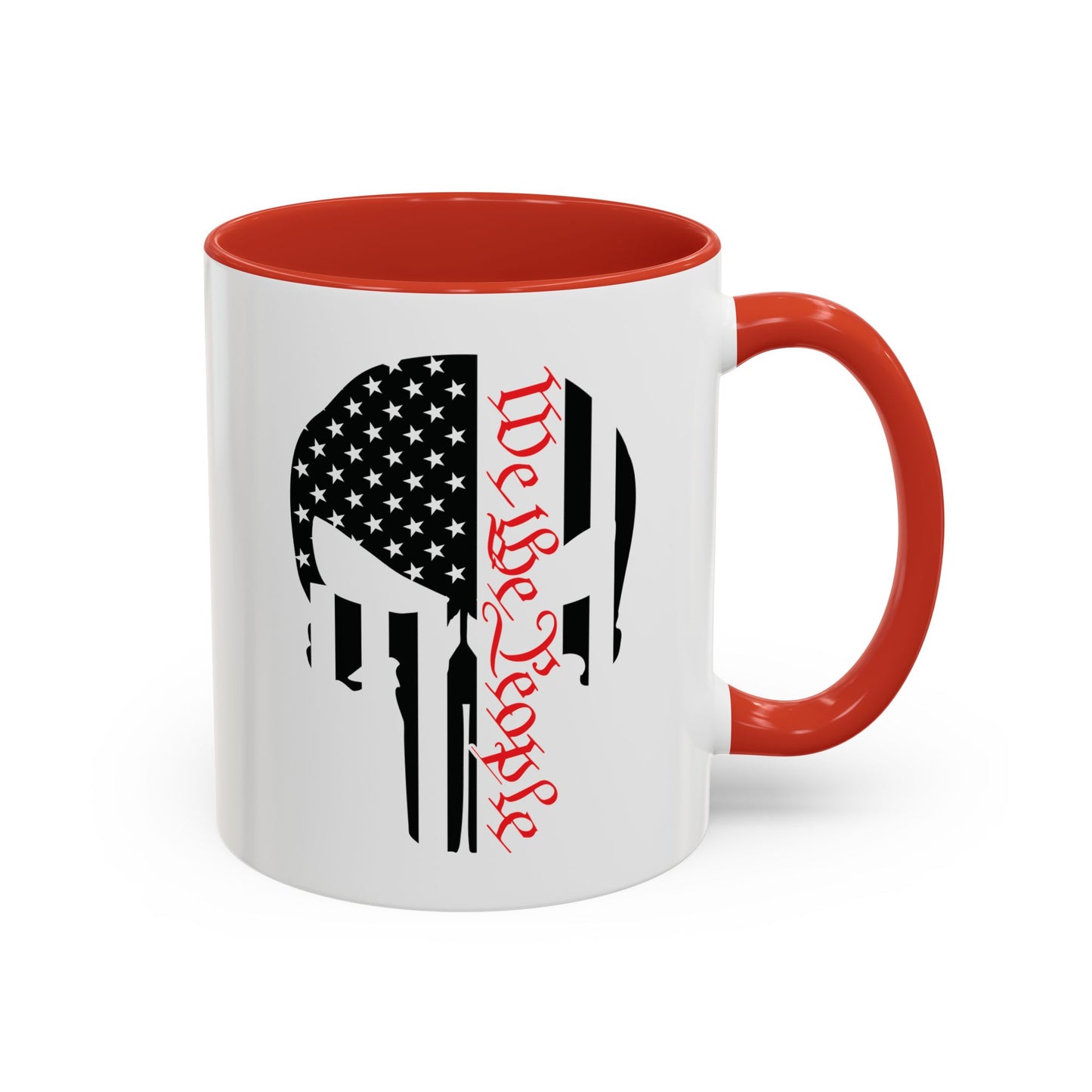 WE THE PEOPLE. PUNISHER SKULL LOGO. 11oz Coffee, Tea, or Hot Chocolate Mug.