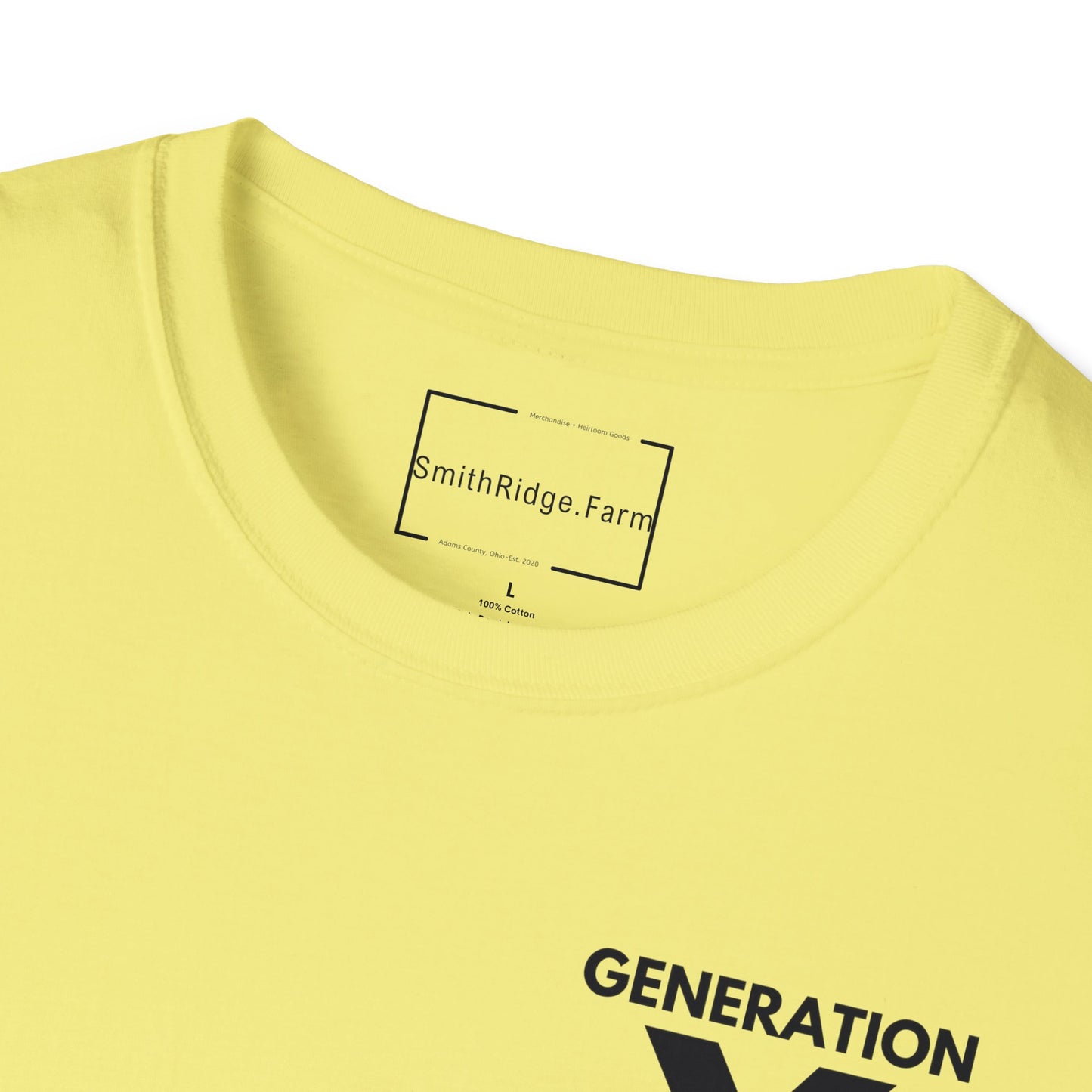 GEN X, THE FAFO CREW, Est. 1965. Cotton, Short Sleeve, Crew Neck Tee in Light Colors.