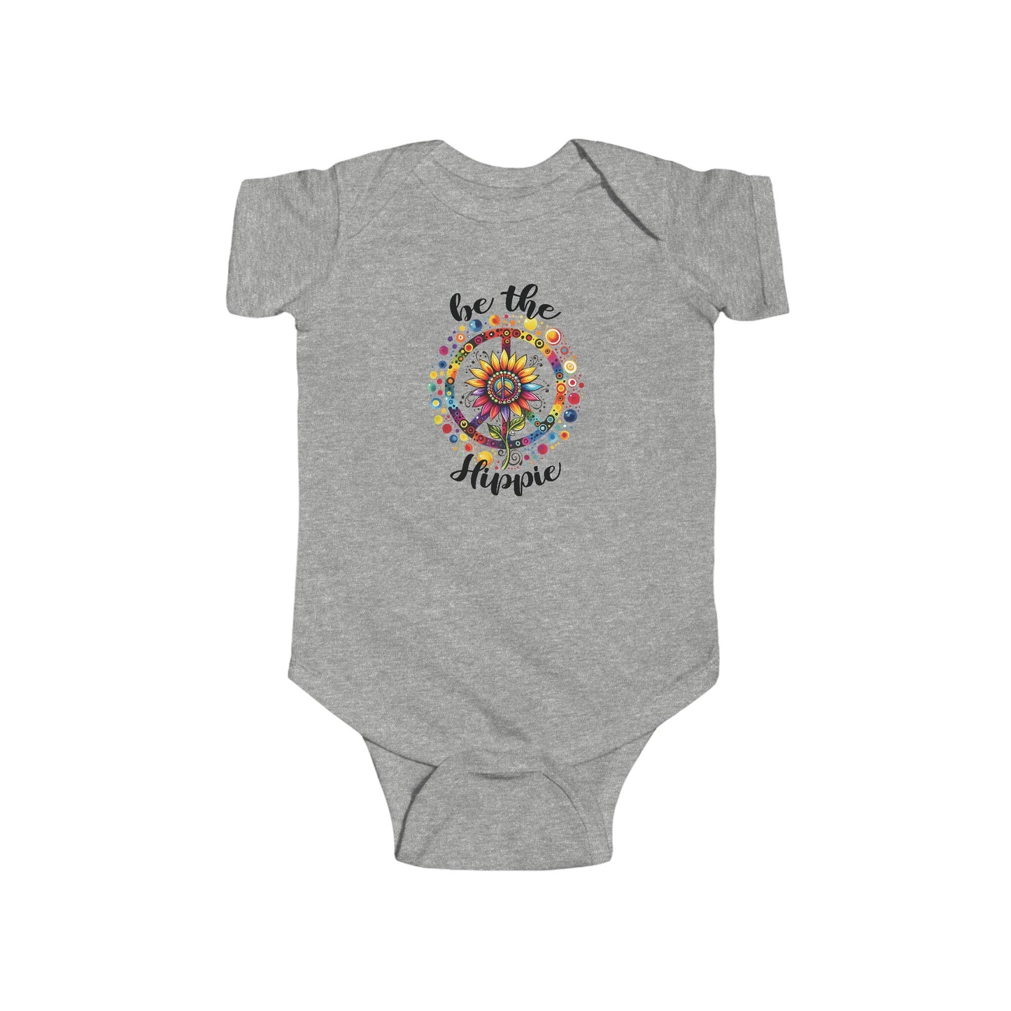 BE THE HIPPIE. Infant Fine Jersey Bodysuit.