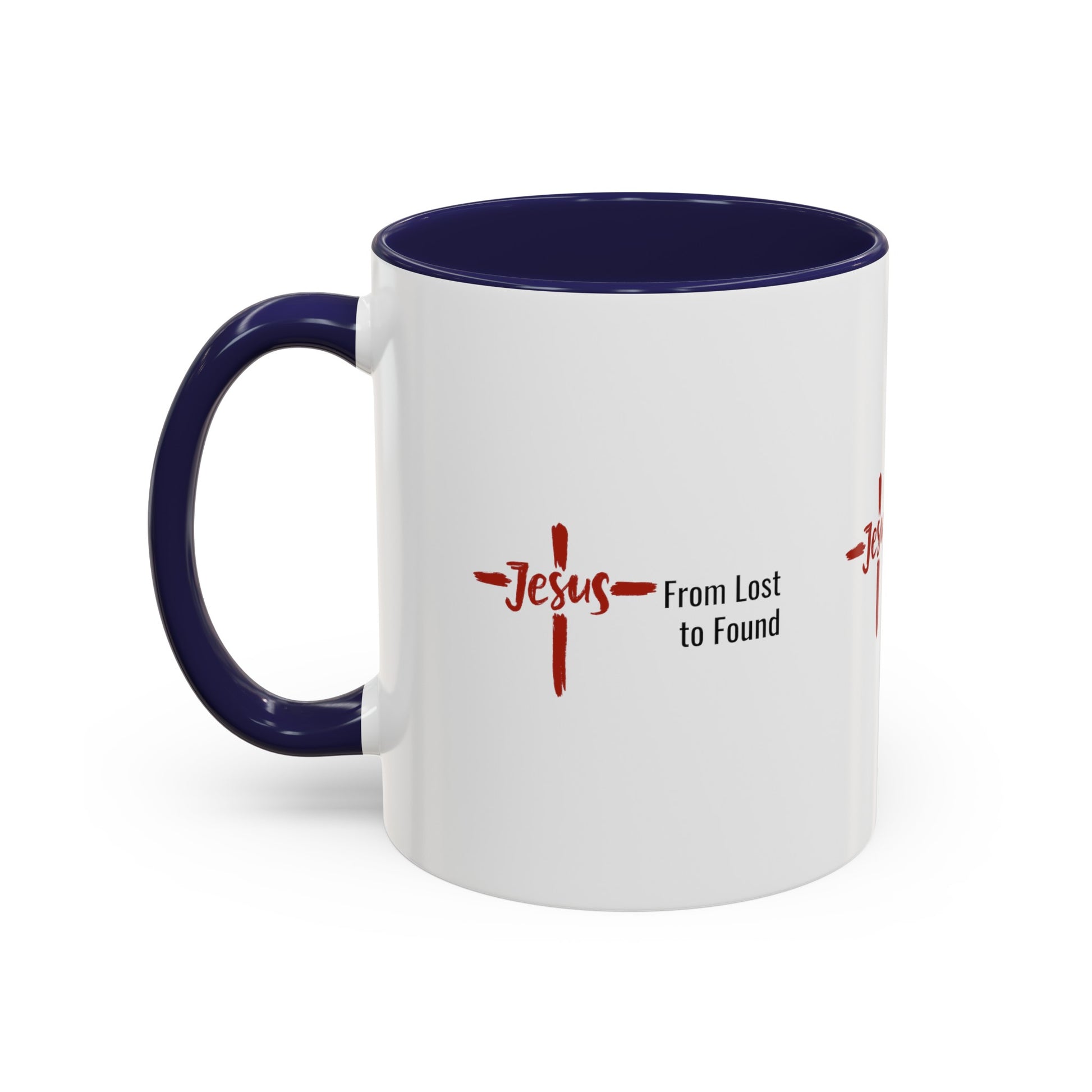 Enjoy sipping your favorite beverage from this Jesus From Lost to Found mug. Shop SmithRidge.farm for #FaithLife merchandise.