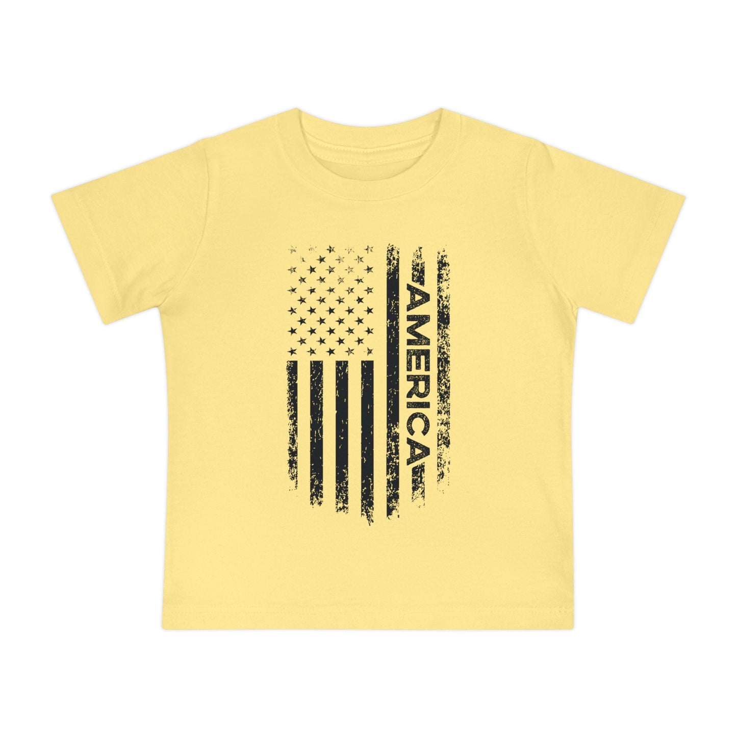 AMERICA AND THE AMERICAN FLAG. Baby Short Sleeve T-Shirt