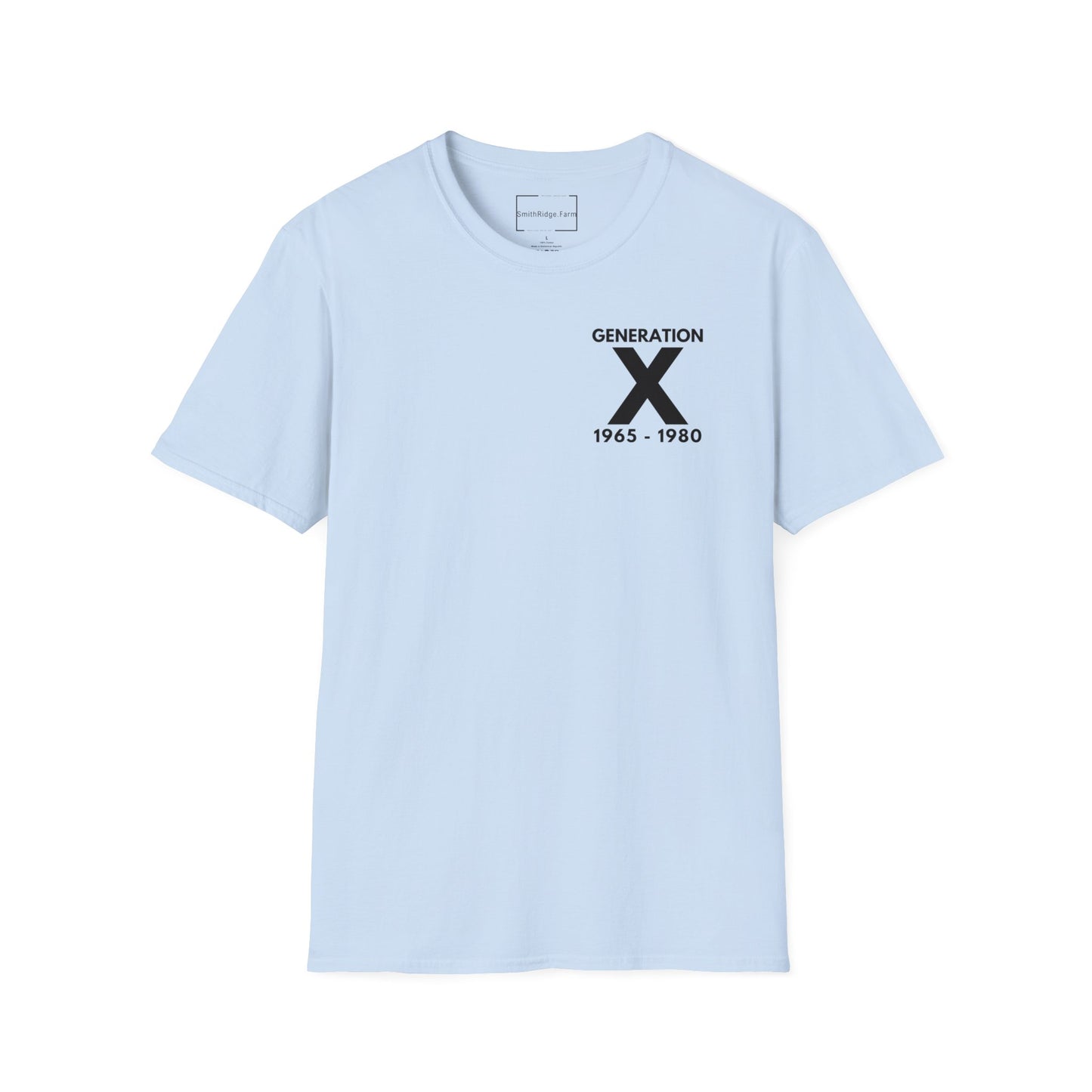 GEN X, THE FAFO CREW, Est 1980. Cotton, Short Sleeve, Crew Neck Tee in Light Colors.