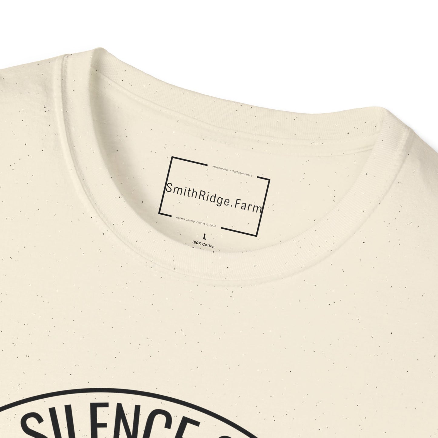 IN THE SILENCE OF STONES WE FIND STORIES. GENEALOGY LOVERS. Cotton, Short Sleeve, Crew Neck Tee in Light Colors.