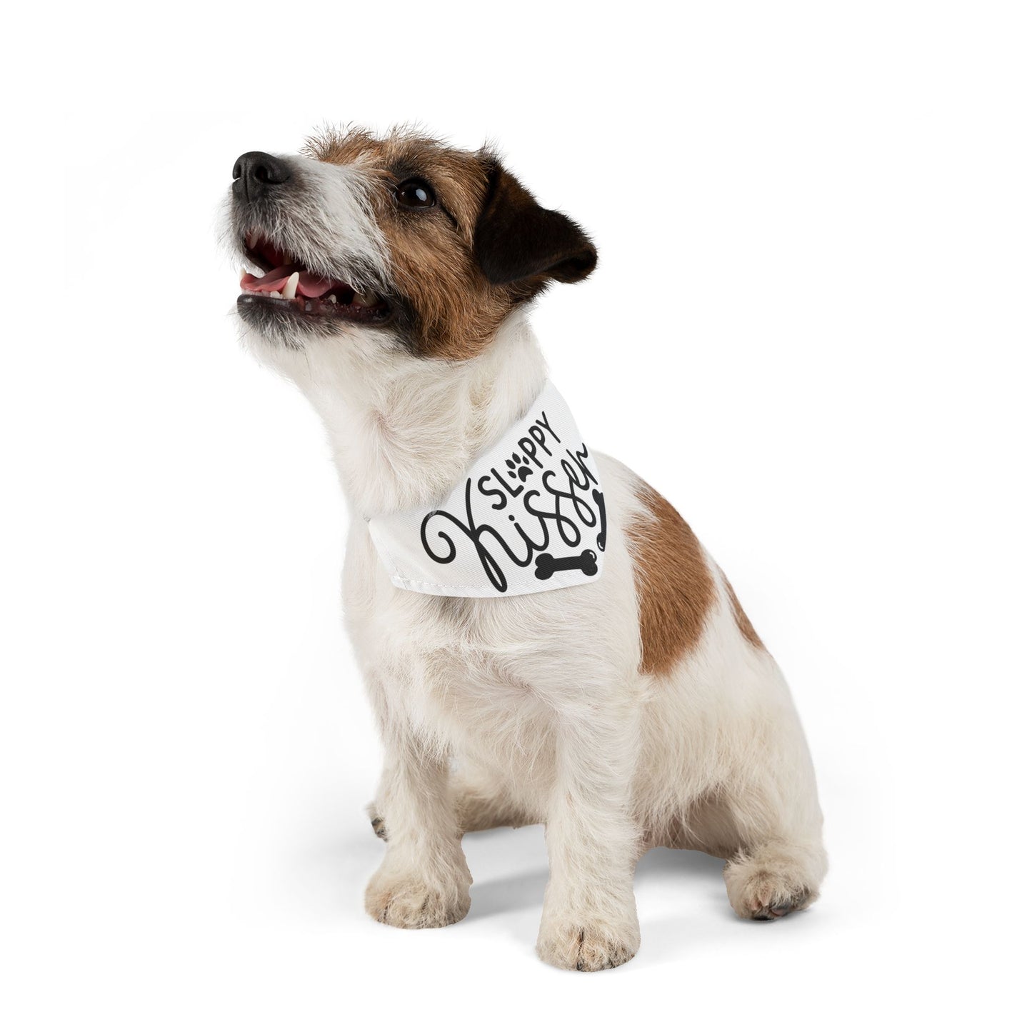 SLOPPY KISSER. Pet Bandana Collar in Four Sizes.