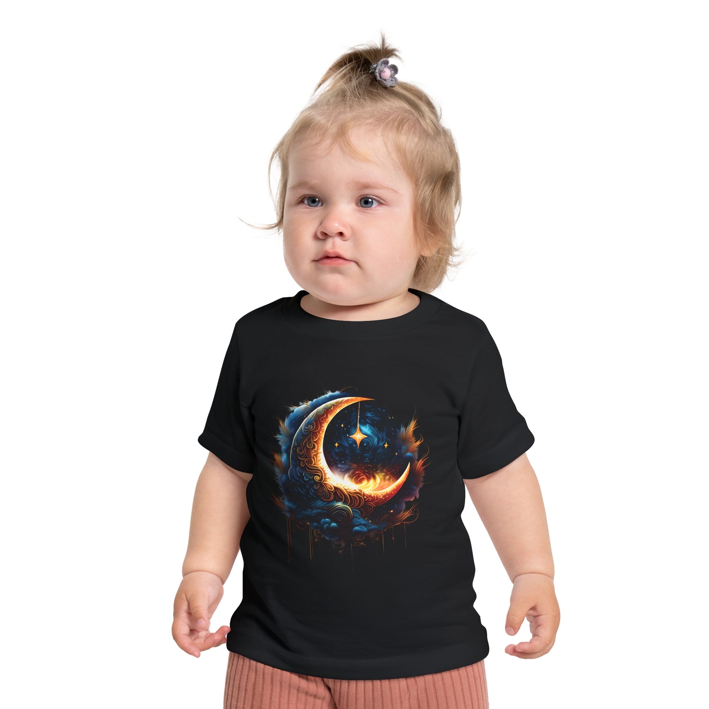 CELESTIAL, MYSTICAL MOON. Baby Short Sleeve T-Shirt