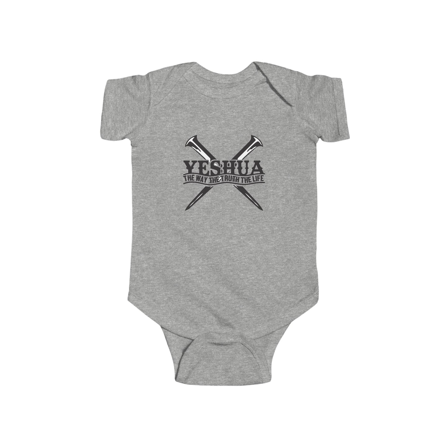 YESHUA THE WAY THE TRUTH THE LIFE. Infant Fine Jersey Bodysuit.