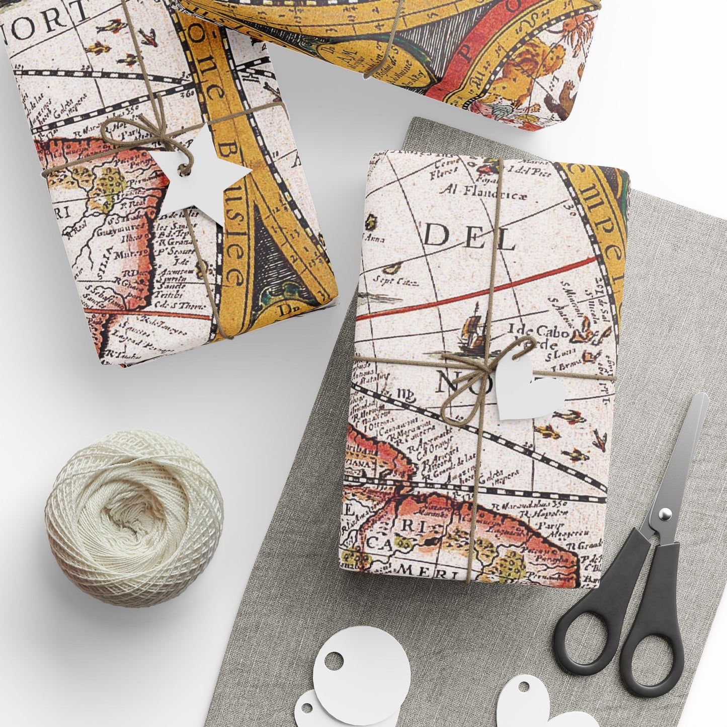 OLD WORLD MAPS Gift Wrapping Paper