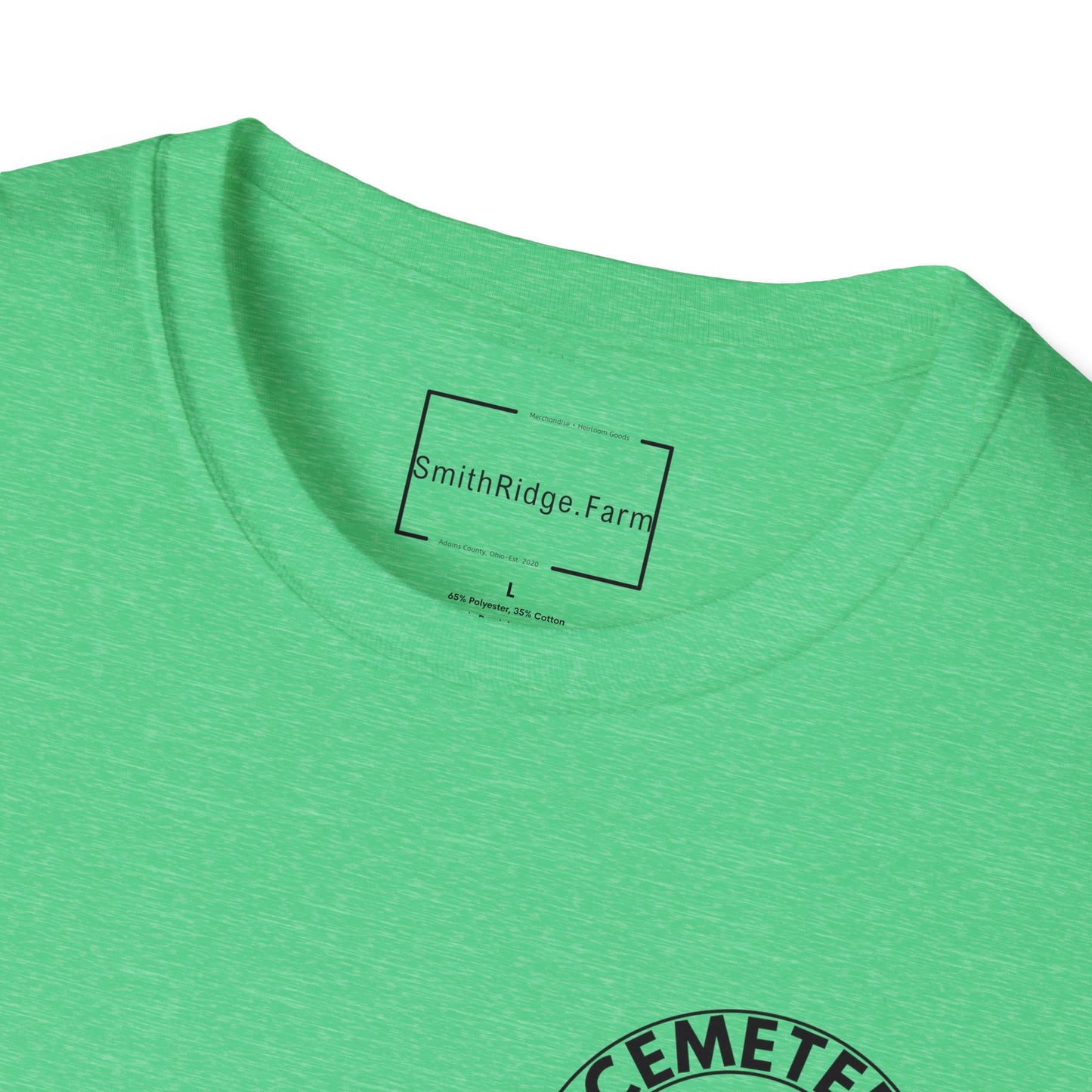 CEMETERY SEXTON. PRESERVING THE BEAUTY OF FORGOTTEN SPACES. Cotton, Short Sleeve, Crew Neck Tee in Light Colors.