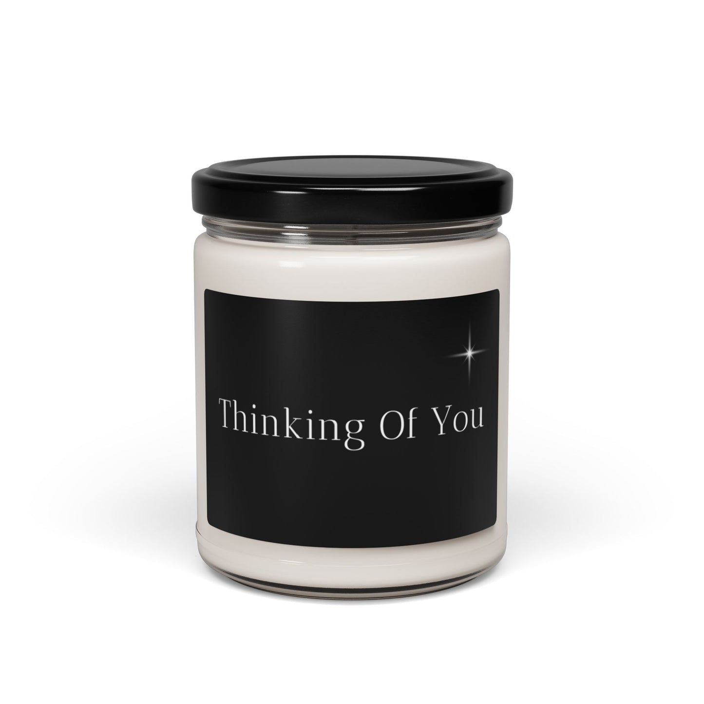 THINKING OF YOU. Soy Candle in 9oz Glass Jar, Scented or Unscented.