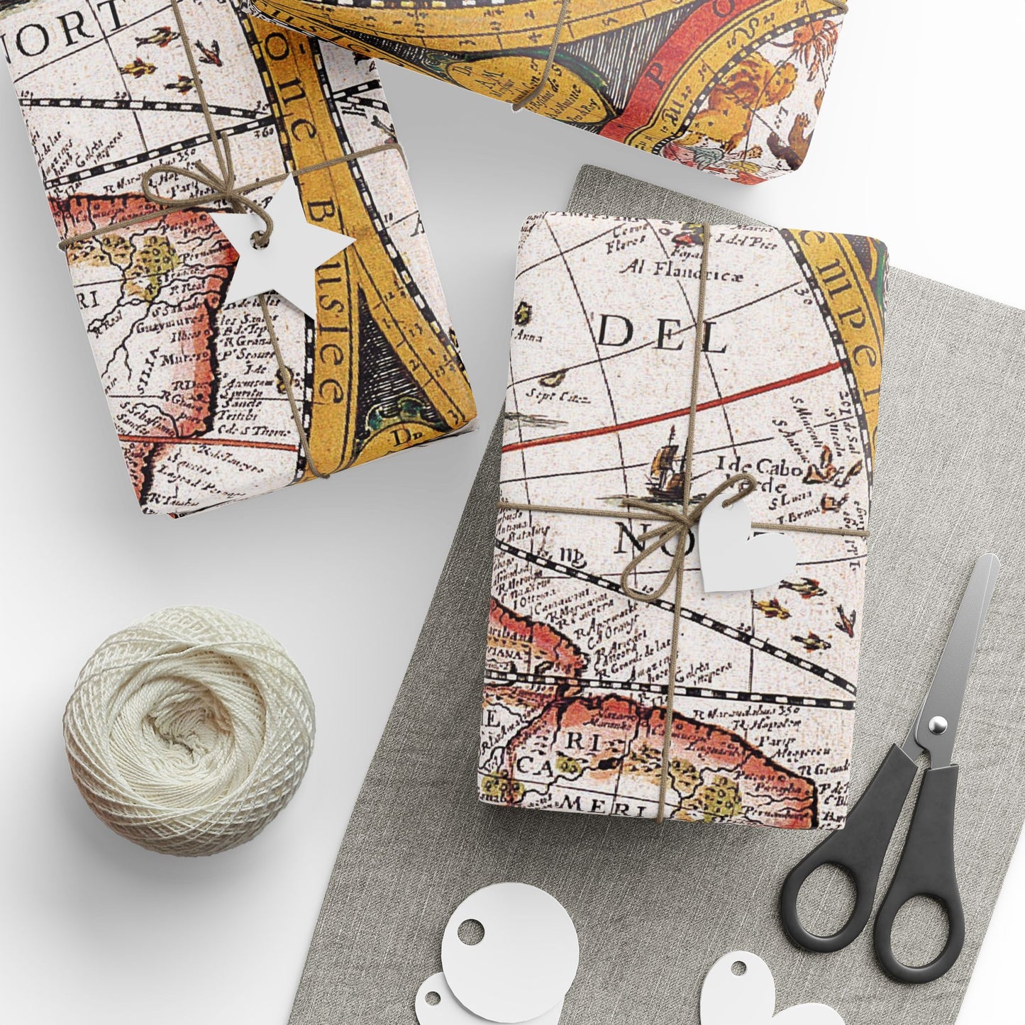 OLD WORLD MAPS Gift Wrapping Paper