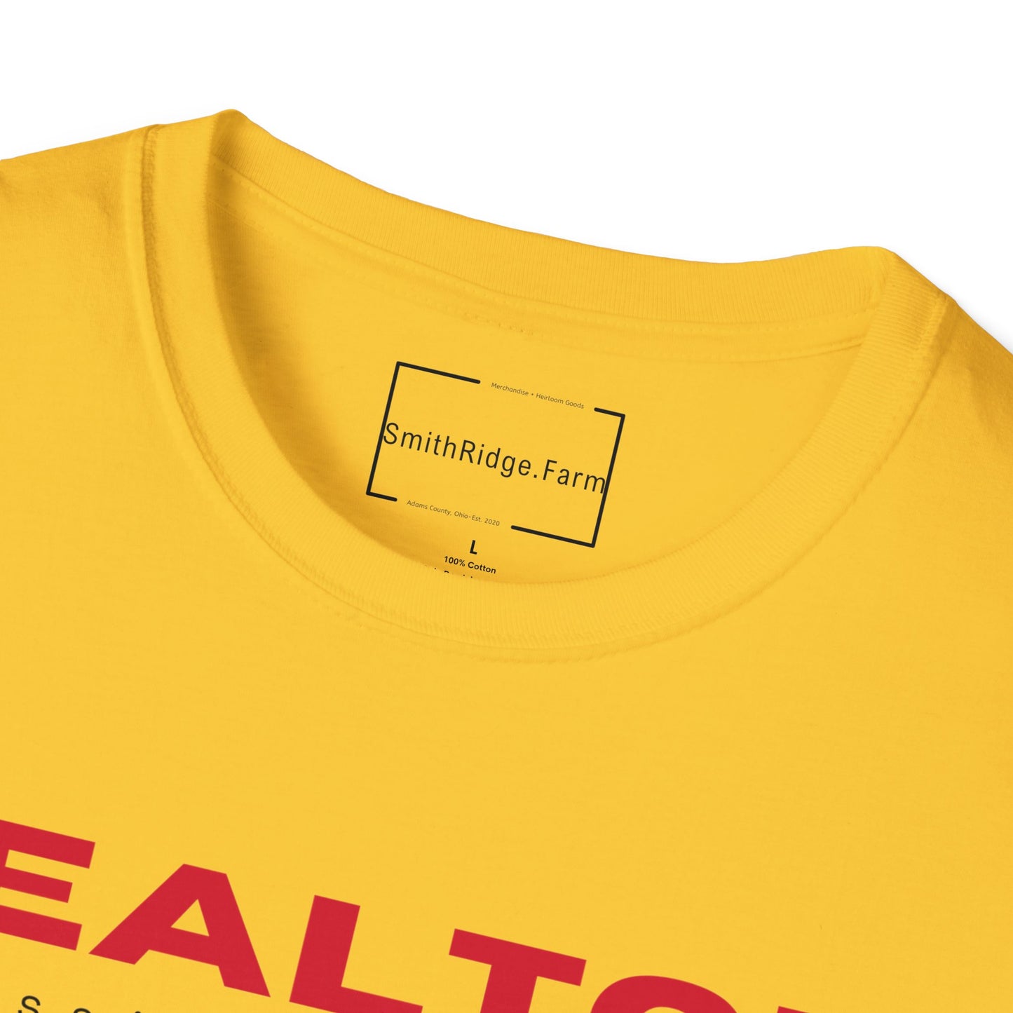 REALTOR. PROFESSIONAL MATCHMAKER. Cotton, Short Sleeve, Crew Neck Tee in Light Colors.