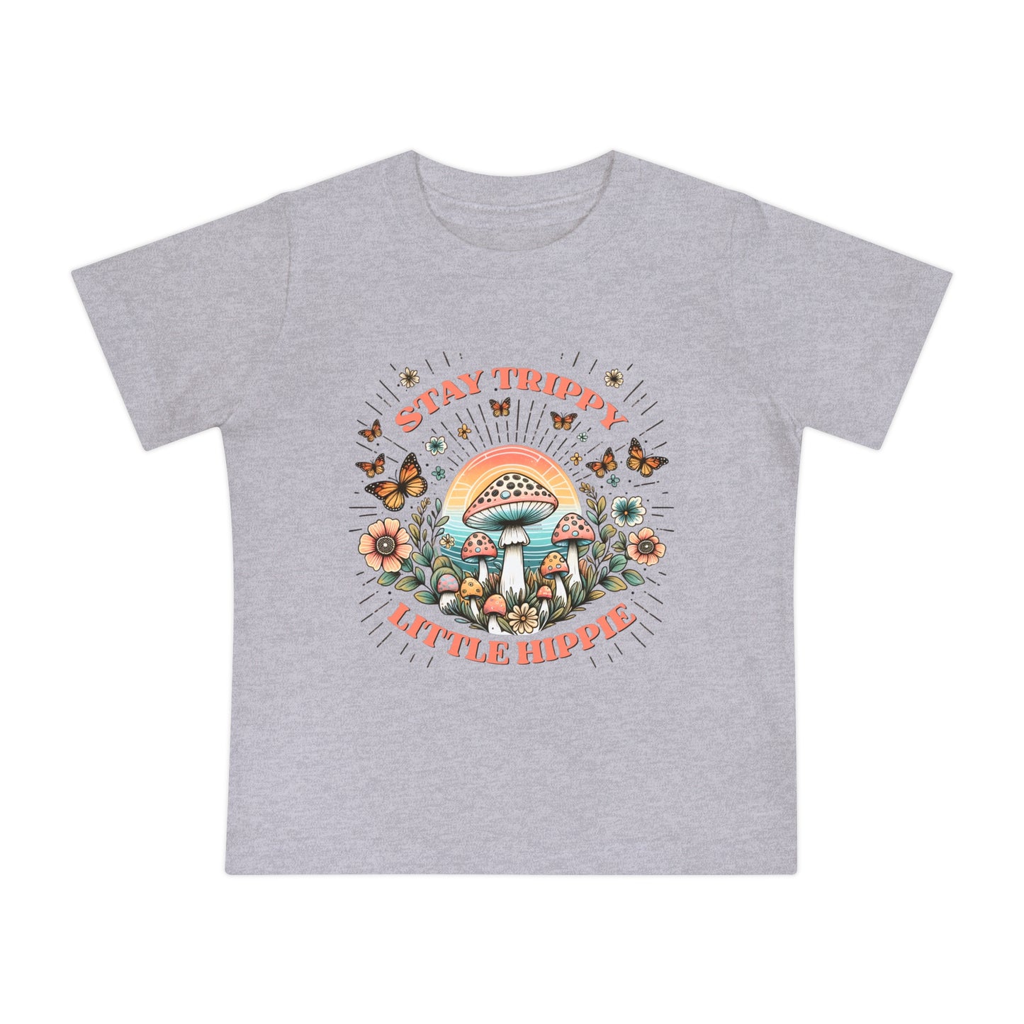 STAY TRIPPY LITTLE HIPPIE. Baby Short Sleeve T-Shirt