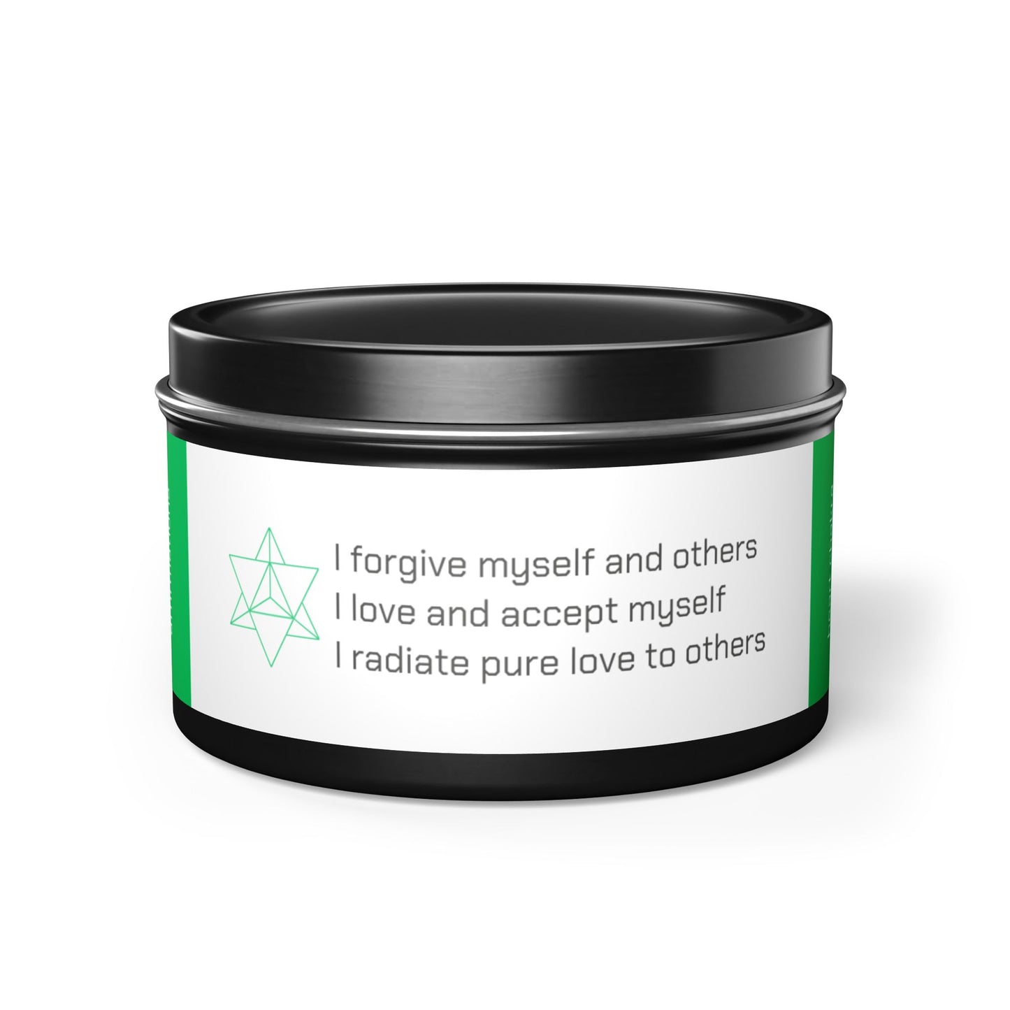 HEART CHAKRA. Coconut Soy Candle in Tin Container