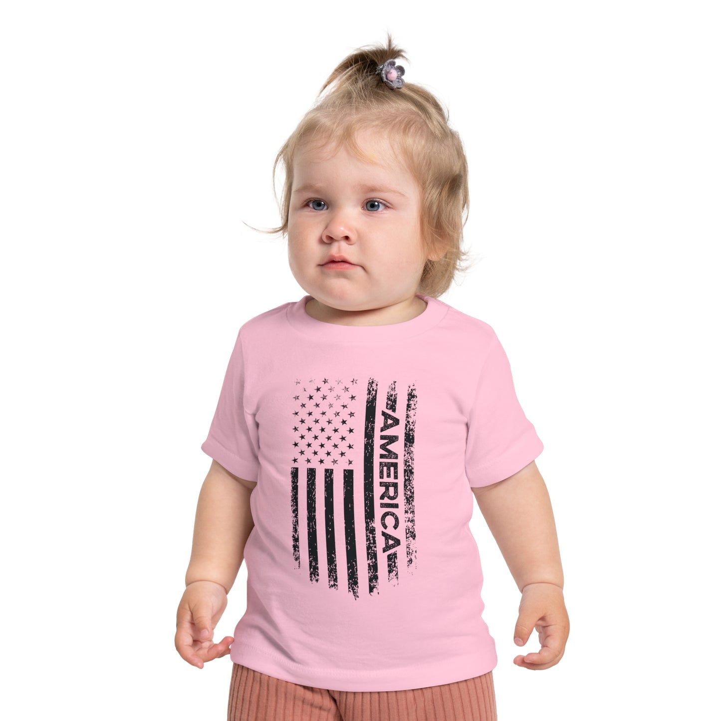 AMERICA AND THE AMERICAN FLAG. Baby Short Sleeve T-Shirt