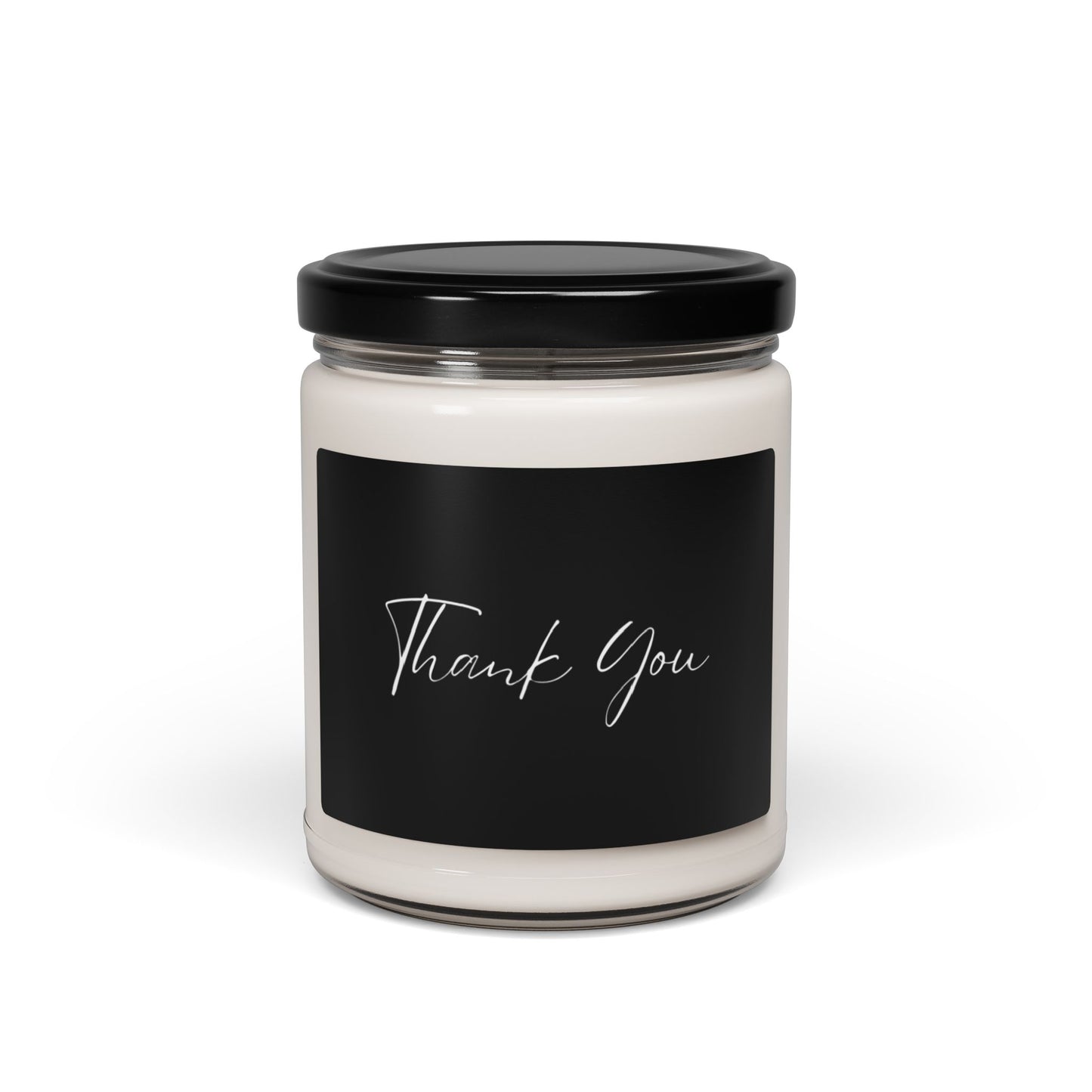 THANK YOU. Soy Candle in 9oz Glass Jar, Scented or Unscented.