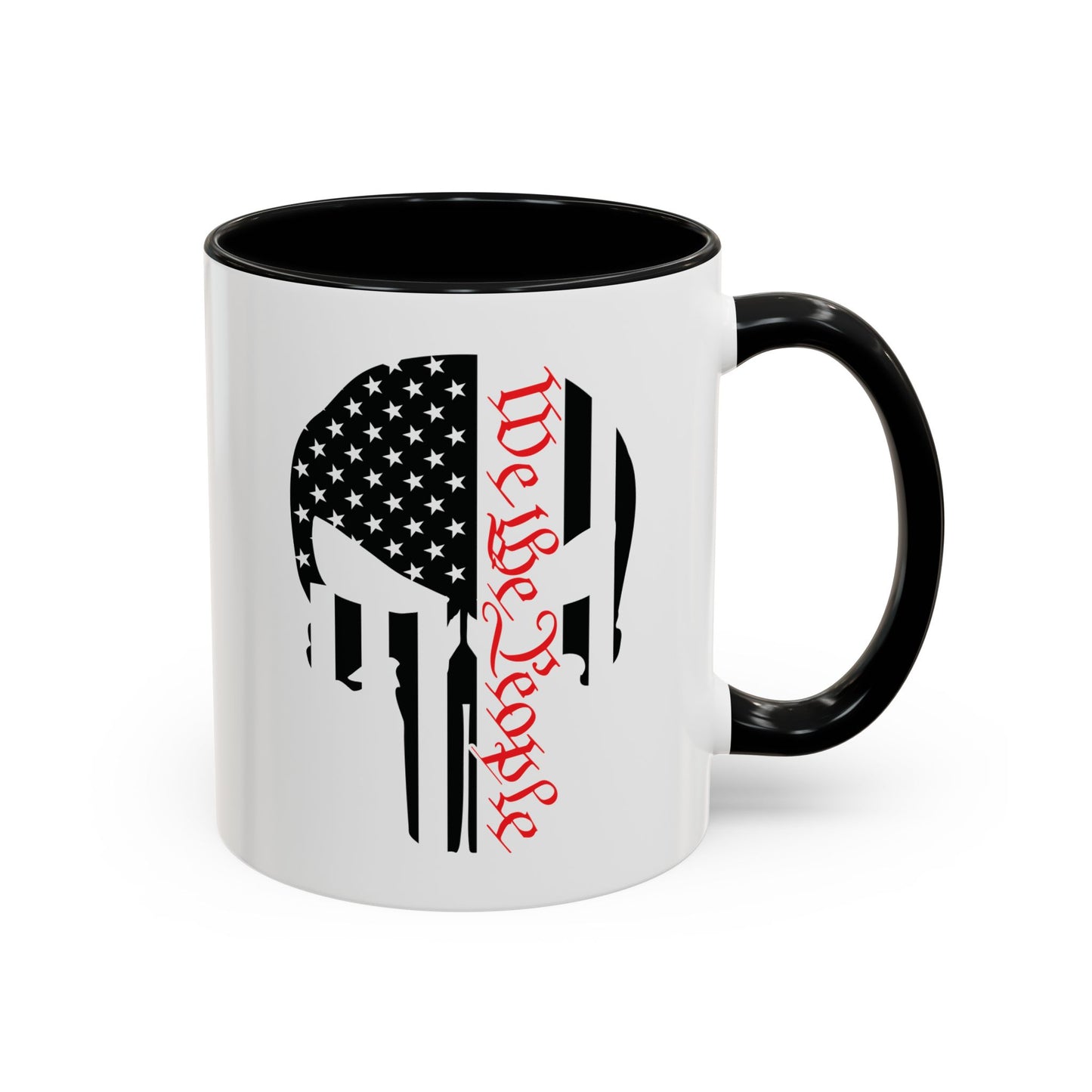 WE THE PEOPLE. PUNISHER SKULL LOGO. 11oz Coffee, Tea, or Hot Chocolate Mug.