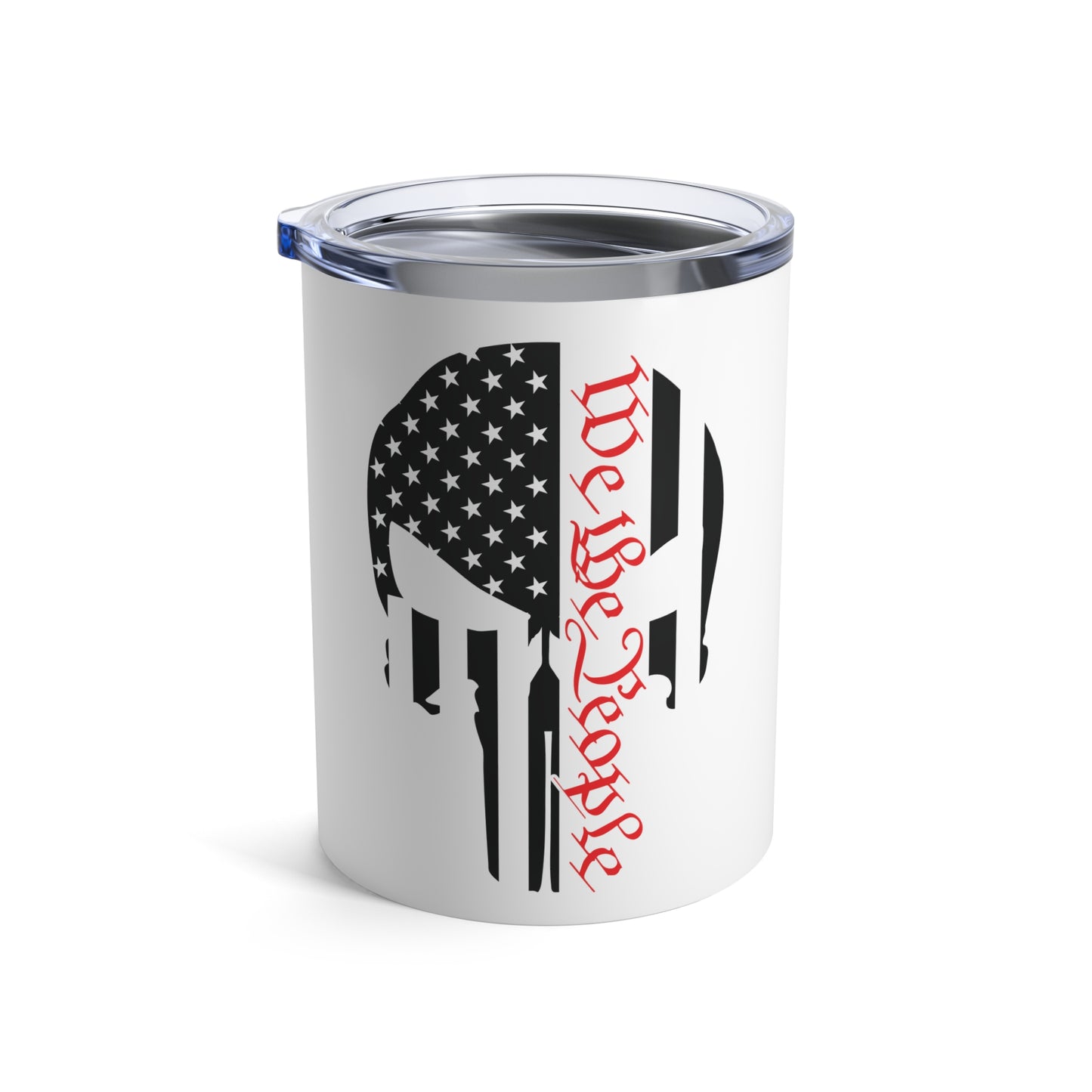 WE THE PEOPLE. PUNISHER SKULL LOGO. 10oz Tumbler.