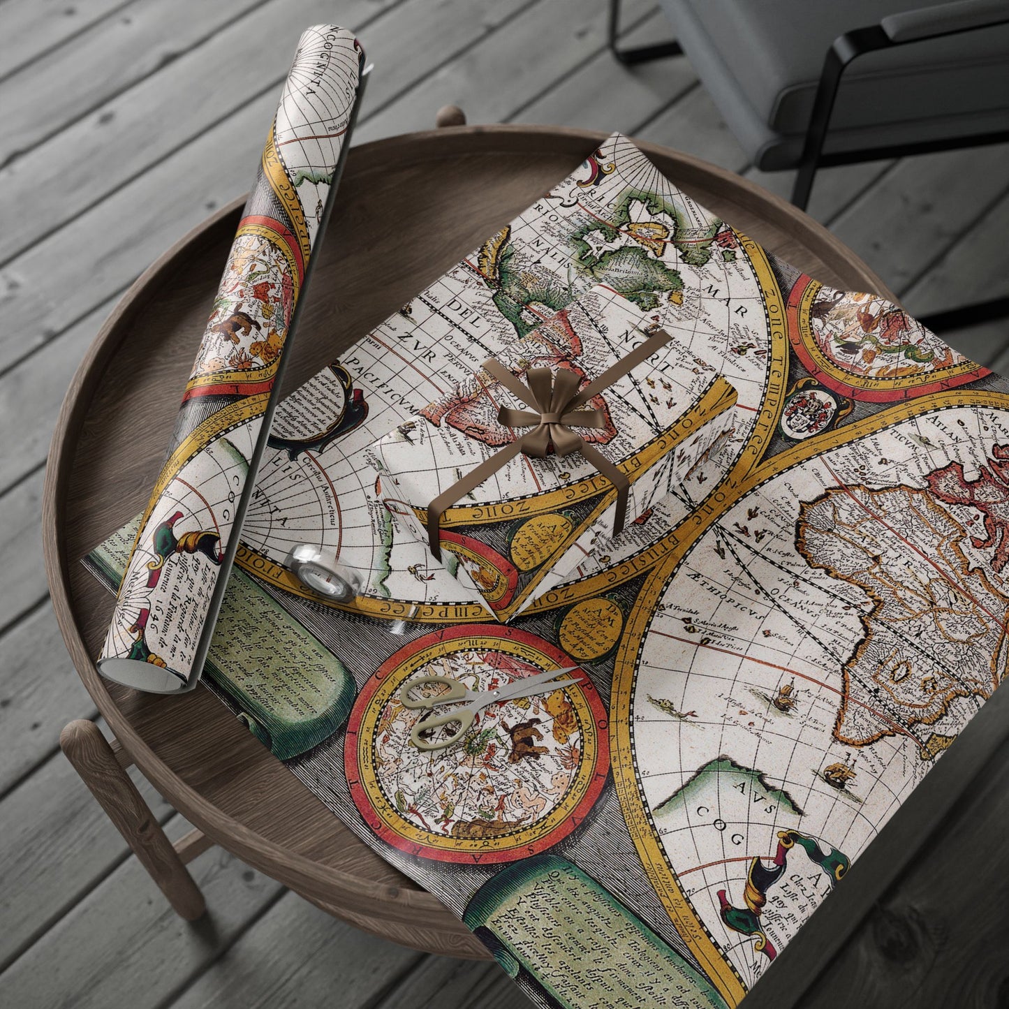 OLD WORLD MAPS Gift Wrapping Paper