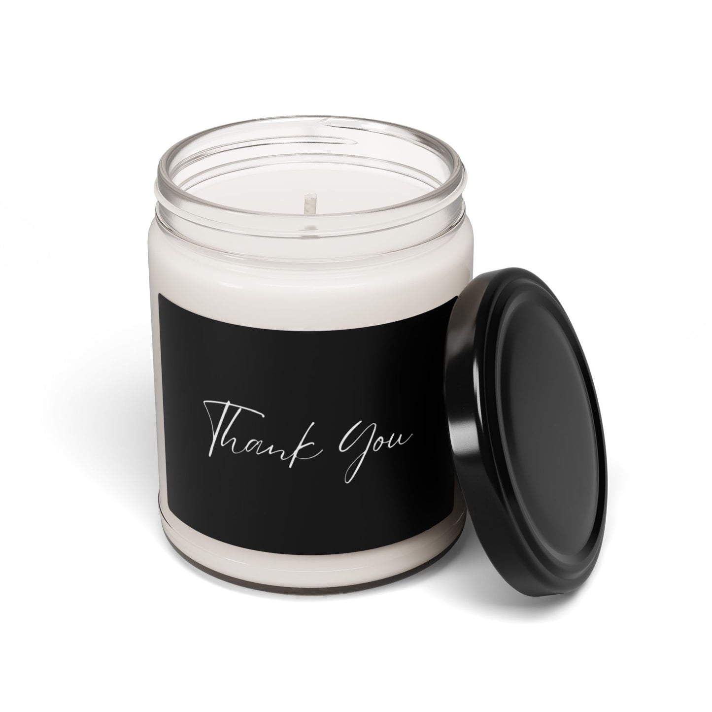 THANK YOU. Soy Candle in 9oz Glass Jar, Scented or Unscented.