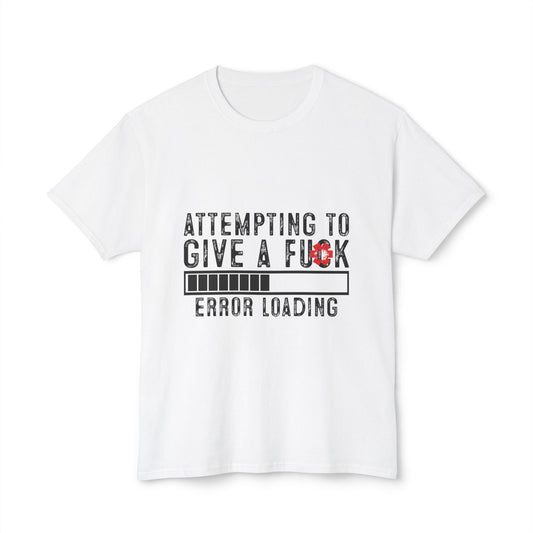 Attempting To Give A Fuck, Error Loading
