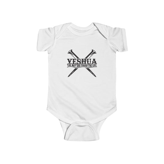 YESHUA THE WAY THE TRUTH THE LIFE. Infant Fine Jersey Bodysuit.