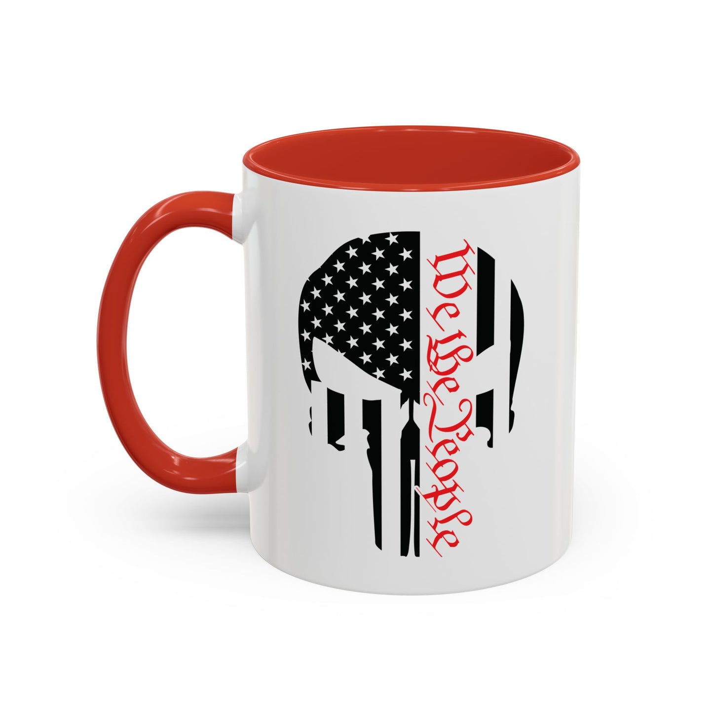 WE THE PEOPLE. PUNISHER SKULL LOGO. 11oz Coffee, Tea, or Hot Chocolate Mug.