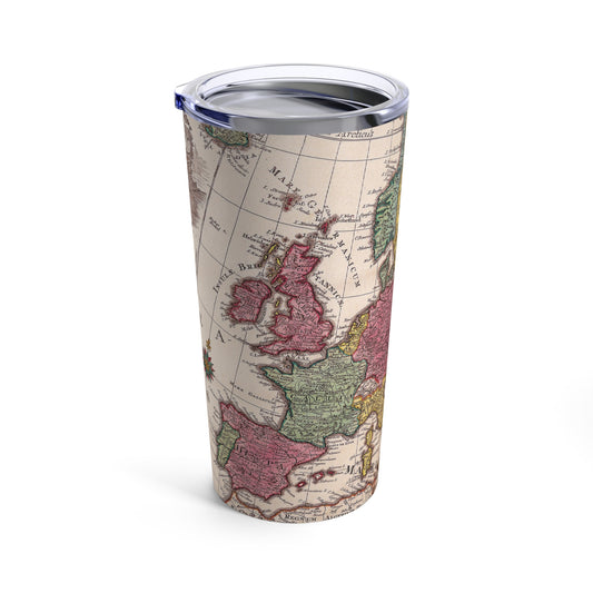 OLD, HISTORIC, EUROPEAN MAP. 20oz Tumbler