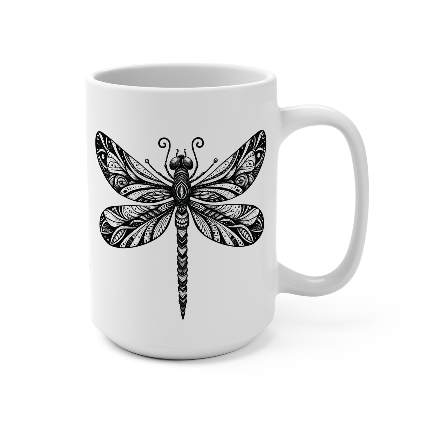 DRAGONFLY. BECOME YOUR TRUE SELF. 15oz Coffee, Tea, Hot Chocolate Mug.