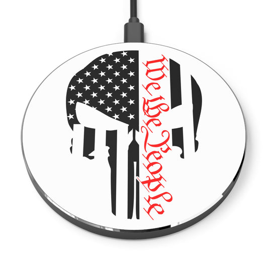 WE THE PEOPLE. PUNISHER SKULL LOGO. Wireless Charger.