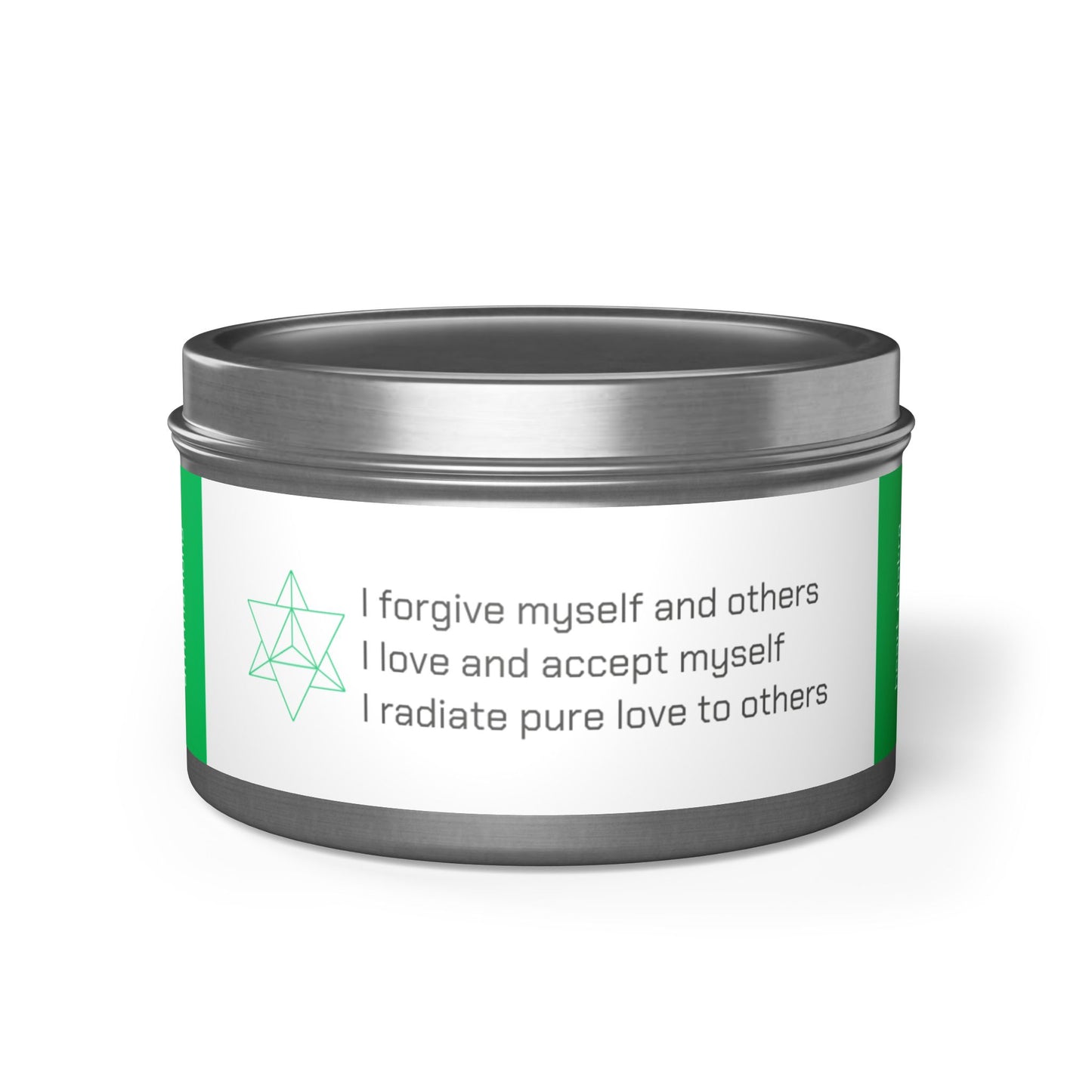 HEART CHAKRA. Coconut Soy Candle in Tin Container