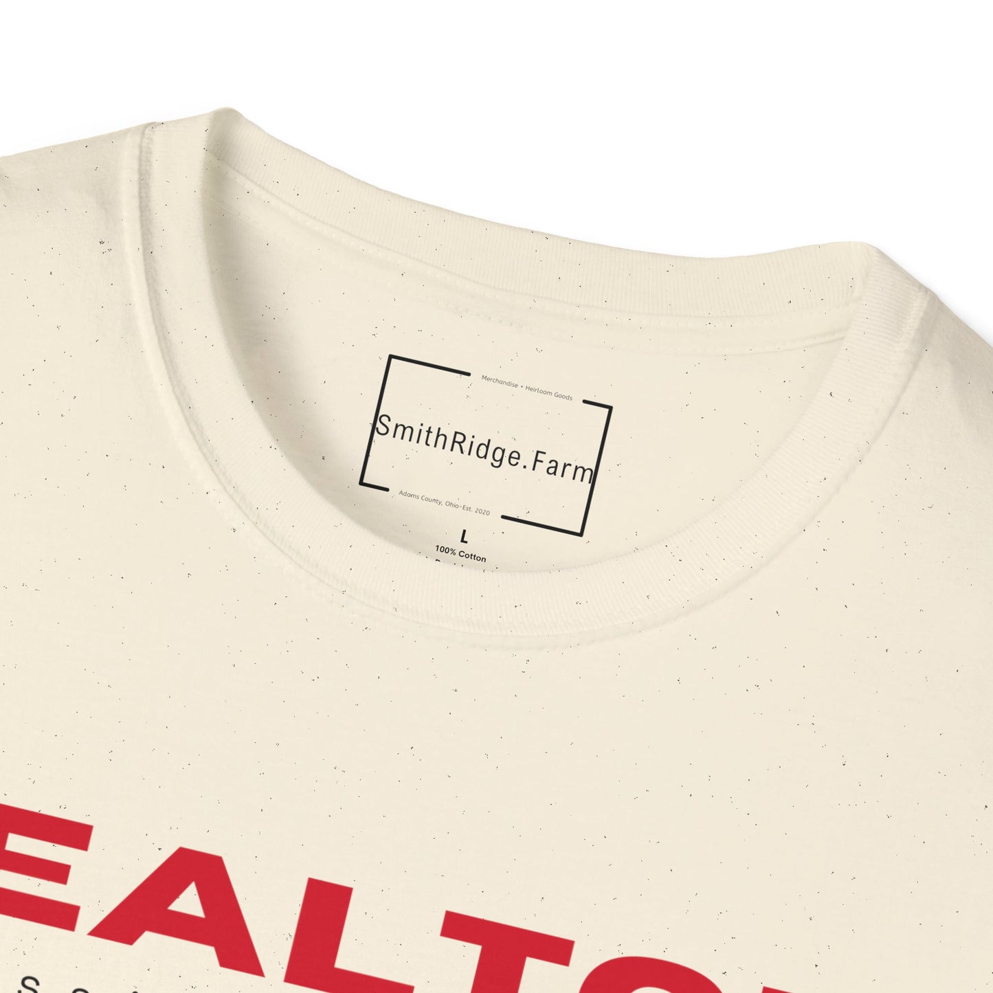 REALTOR. PROFESSIONAL MATCHMAKER. Cotton, Short Sleeve, Crew Neck Tee in Light Colors.