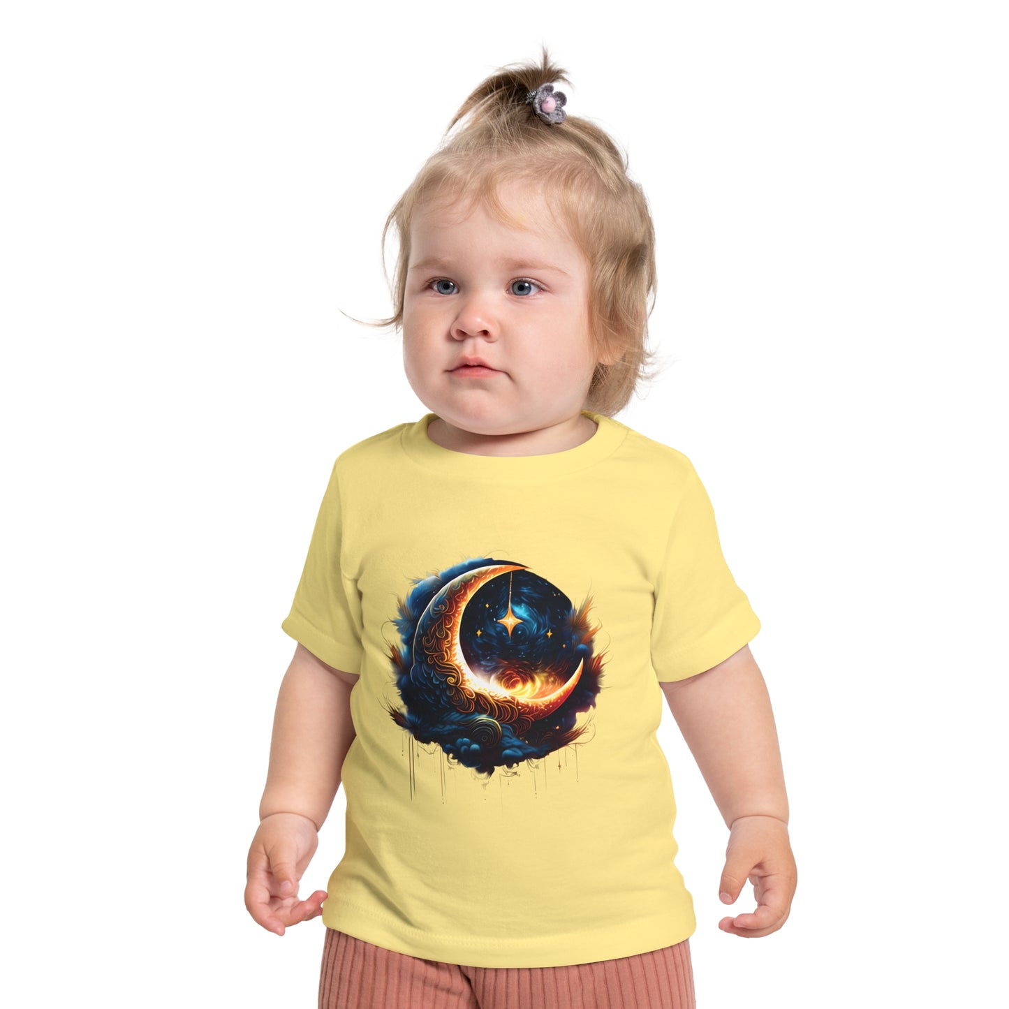 CELESTIAL, MYSTICAL MOON. Baby Short Sleeve T-Shirt