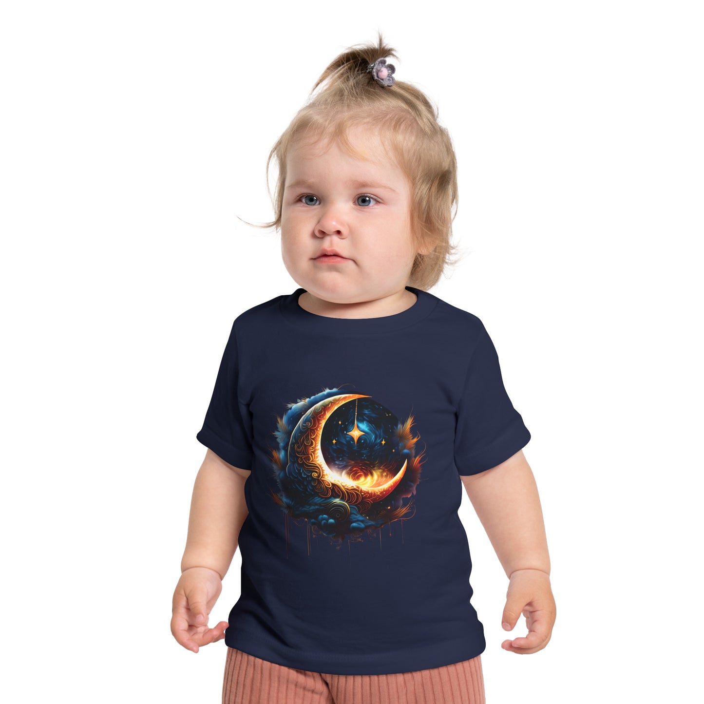 CELESTIAL, MYSTICAL MOON. Baby Short Sleeve T-Shirt