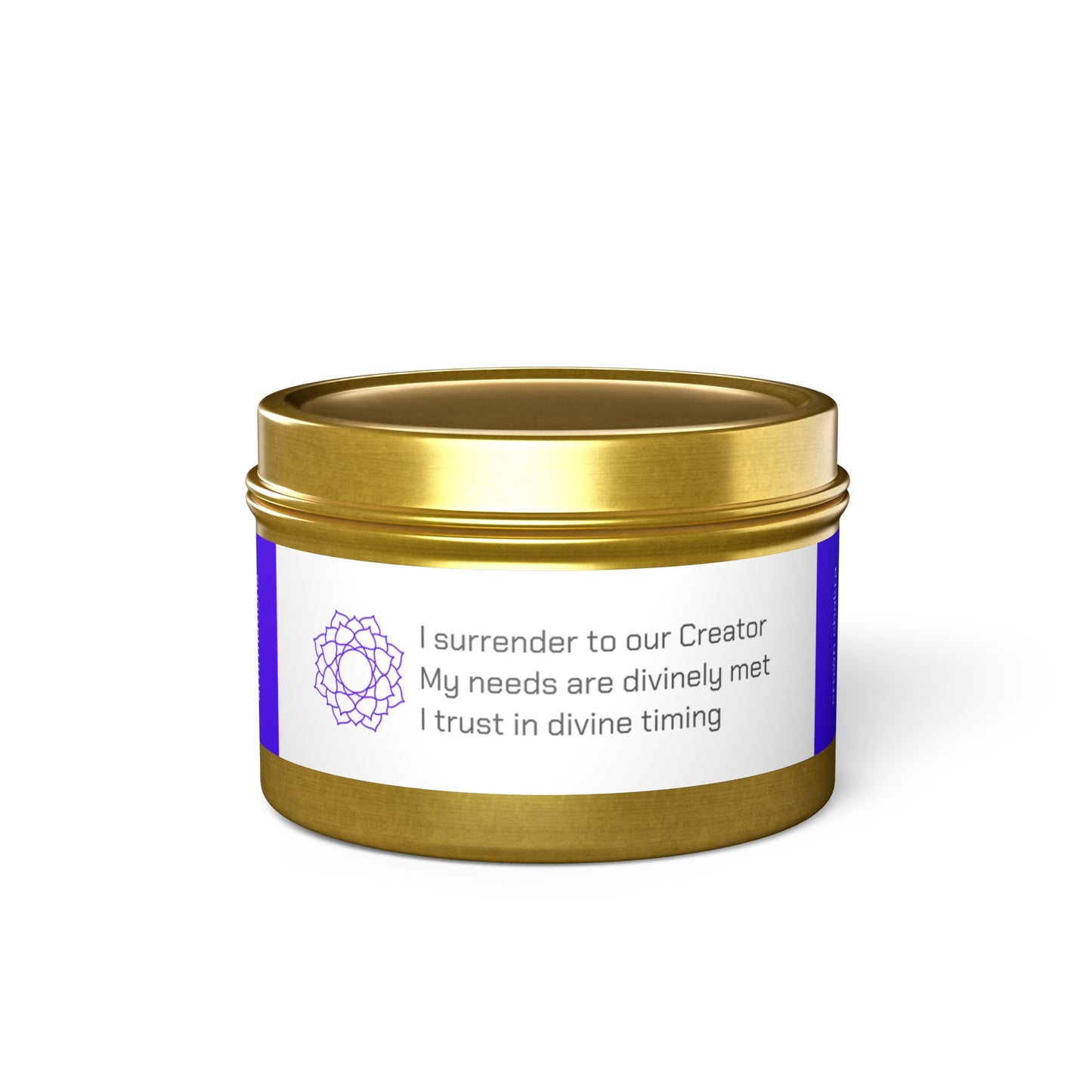 CROWN CHAKRA. Coconut Soy Candle.