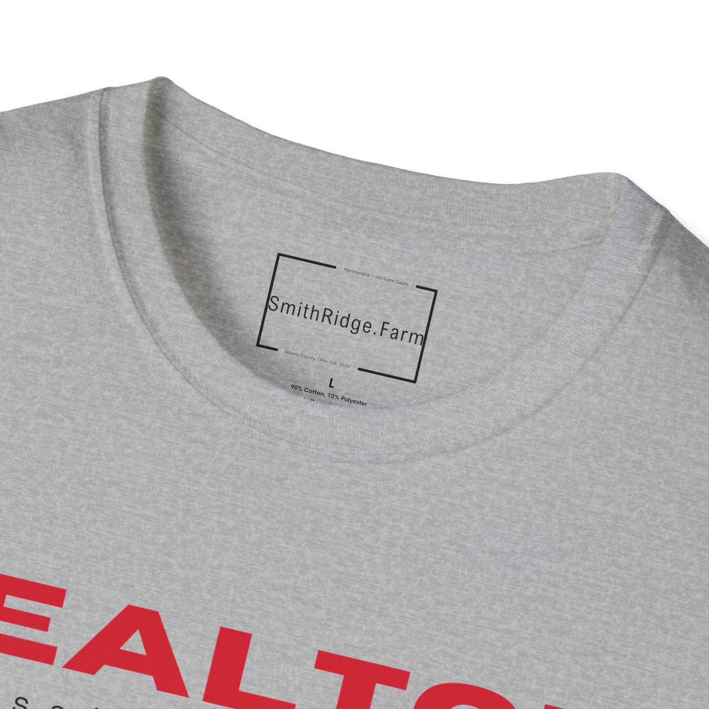 REALTOR. PROFESSIONAL MATCHMAKER. Cotton, Short Sleeve, Crew Neck Tee in Light Colors.