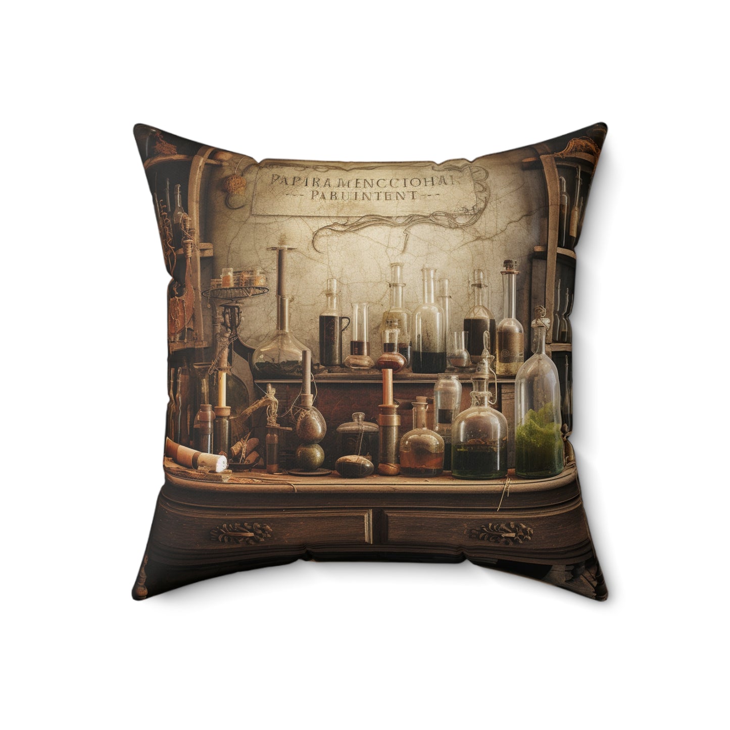 ALCHEMIST, ALCHEMY, CHEMISTRY. Throw Pillow in Four Sizes.