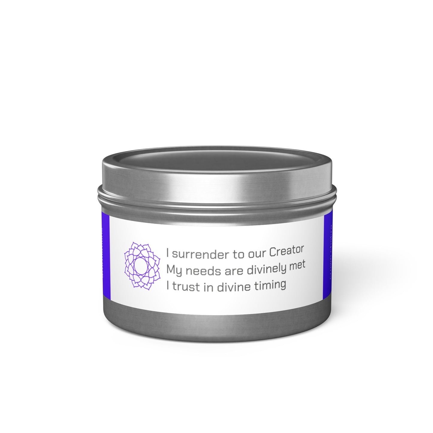 CROWN CHAKRA. Coconut Soy Candle.