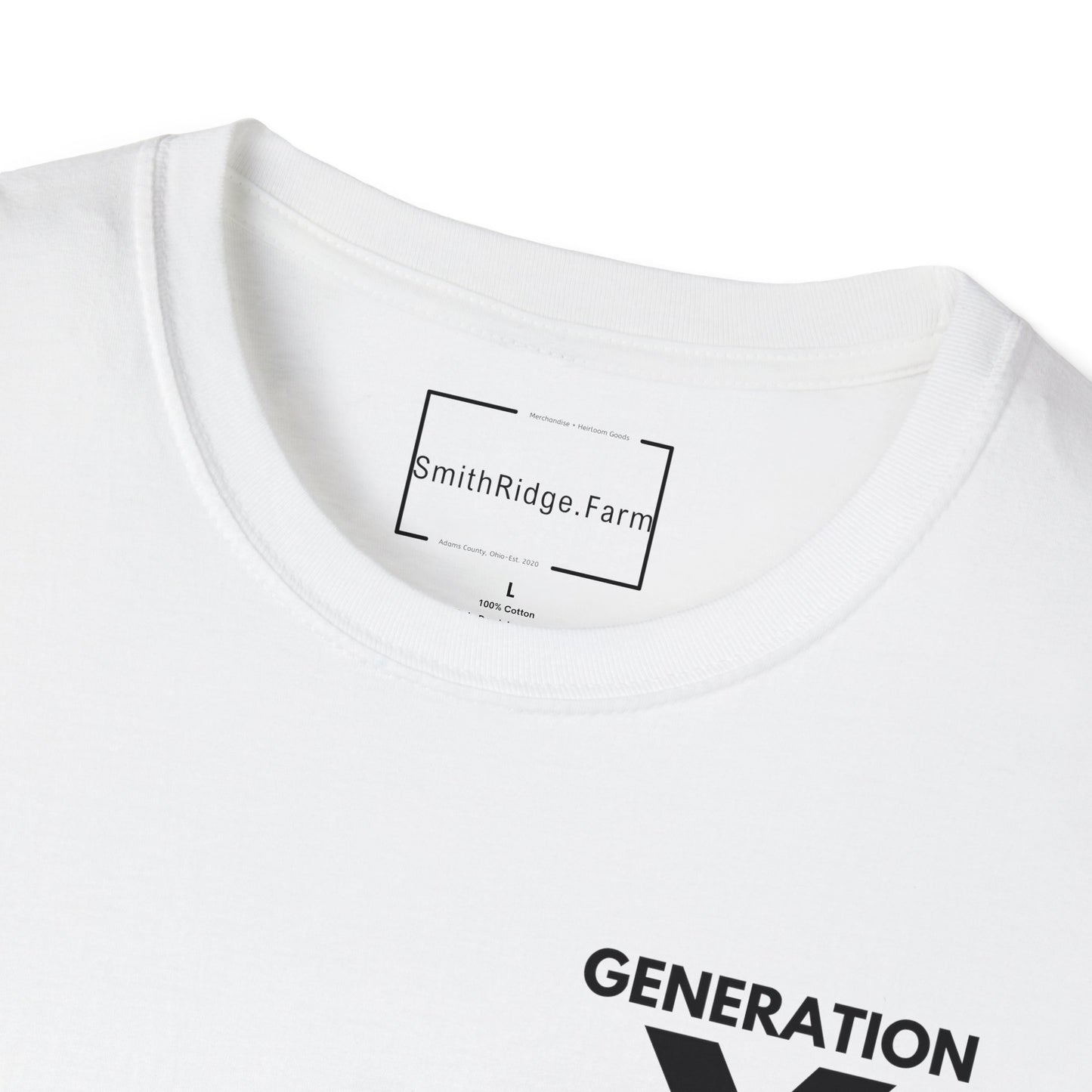 GEN X, THE FAFO CREW, Est. 1965. Cotton, Short Sleeve, Crew Neck Tee in Light Colors.