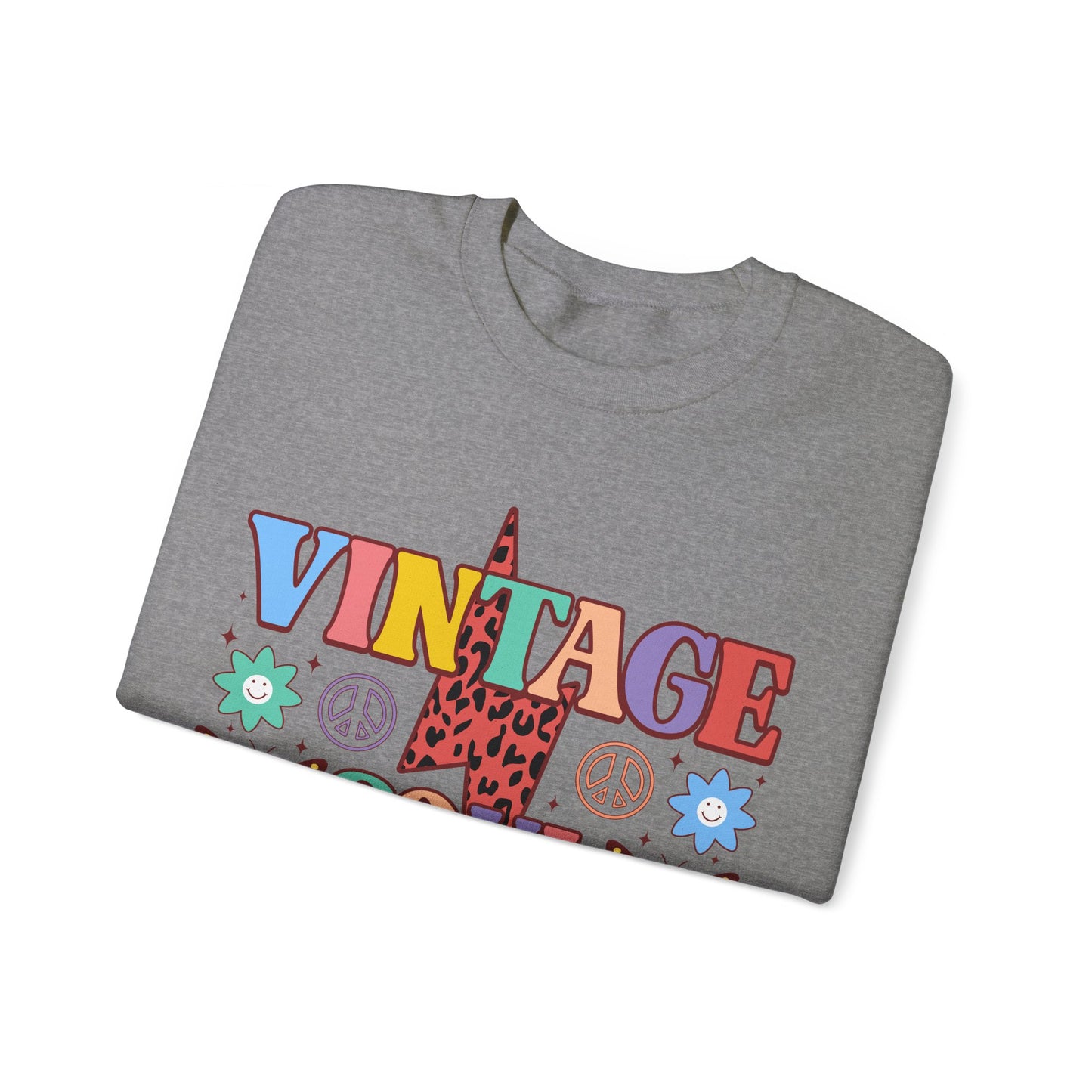 VINTAGE SOUL. OLD SOUL. HIPPIE SOUL. Unisex Heavy Blend Crewneck Sweatshirt.