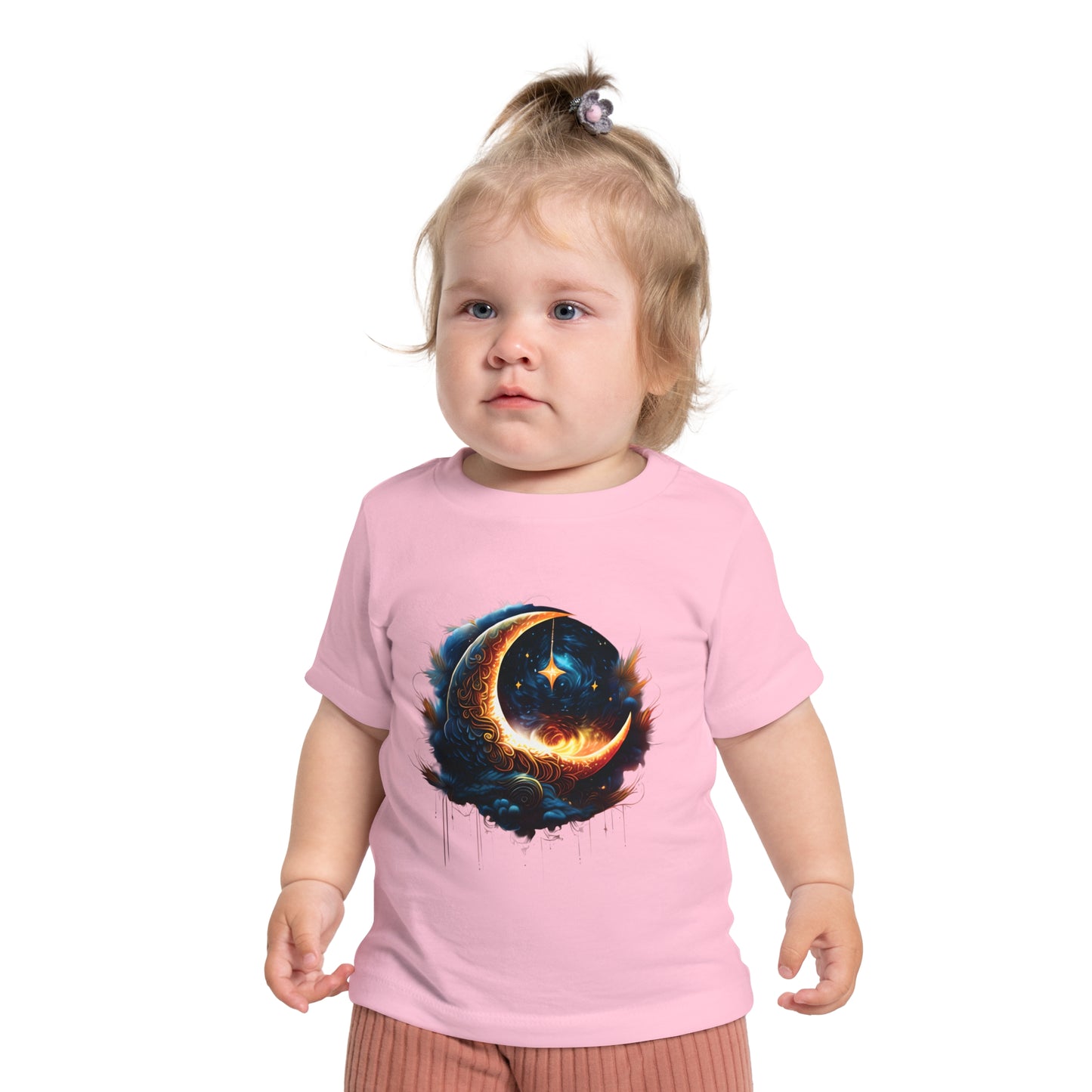 CELESTIAL, MYSTICAL MOON. Baby Short Sleeve T-Shirt