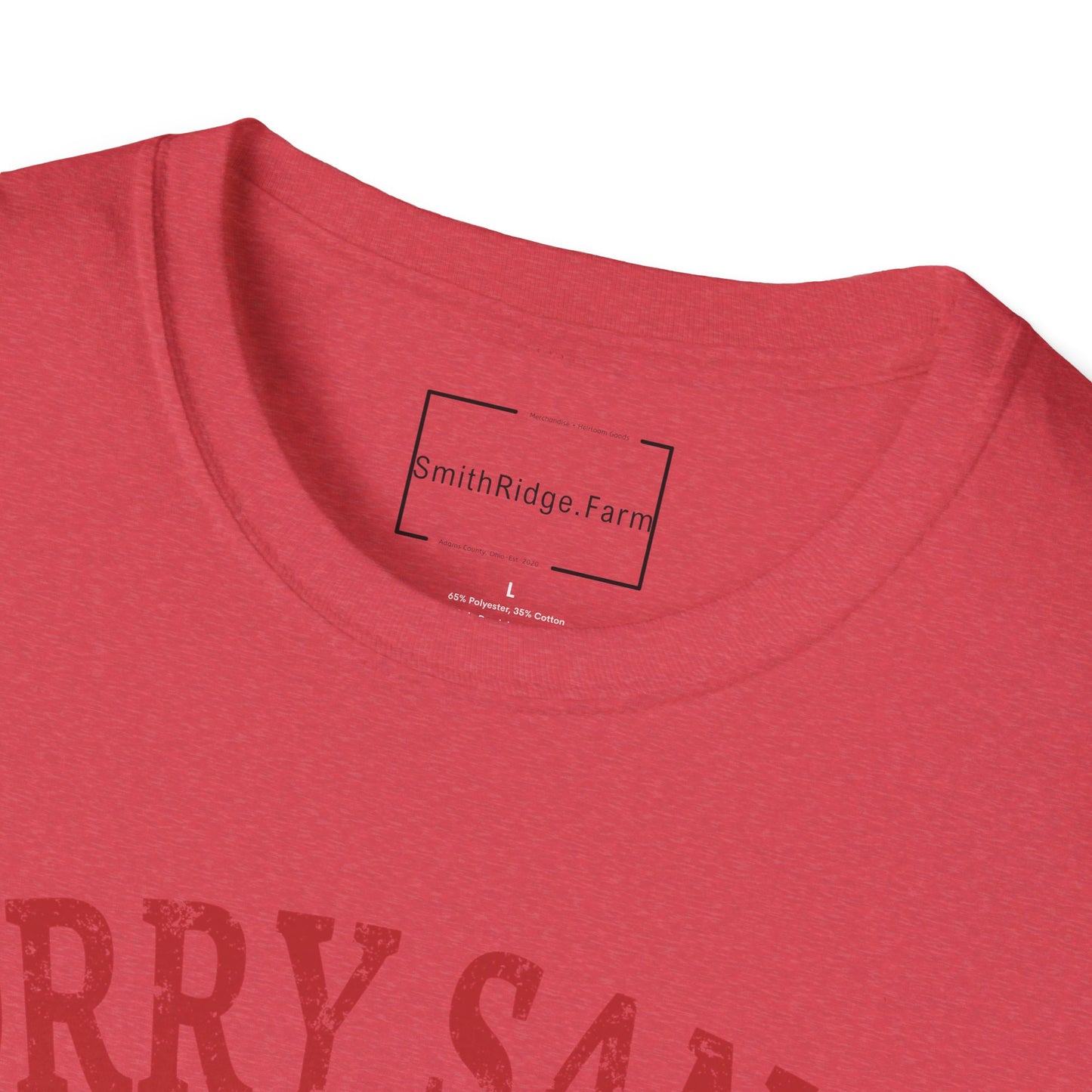 SORRY SANTA, I'VE BEEN FERAL Cotton, Short Sleeve, Crew Neck Tee.