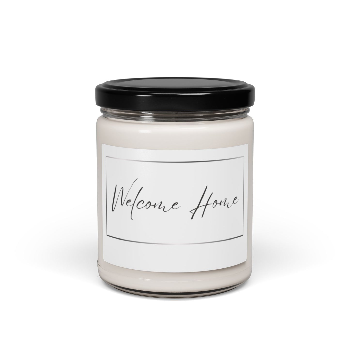 WELCOME HOME. Soy Candle in 9oz Glass Jar, Scented or Unscented.