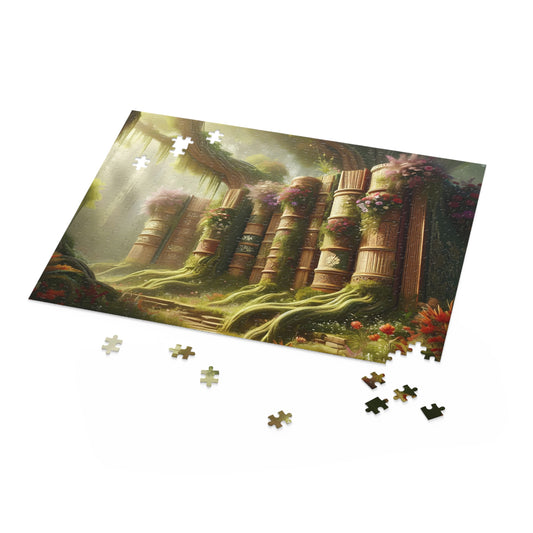 BOOK LOVER ENCHANTED FOREST. Custom Designed Puzzle.