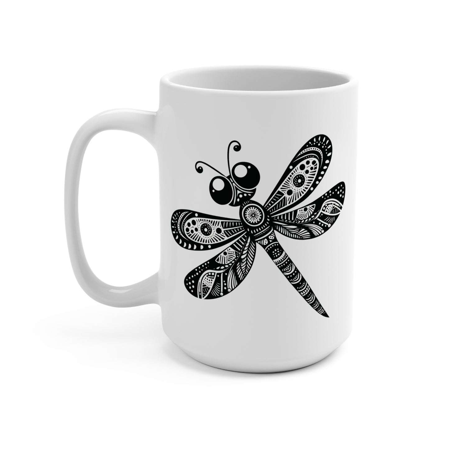 DRAGONFLY. BECOME YOUR TRUE SELF. 15oz Coffee, Tea, Hot Chocolate Mug.