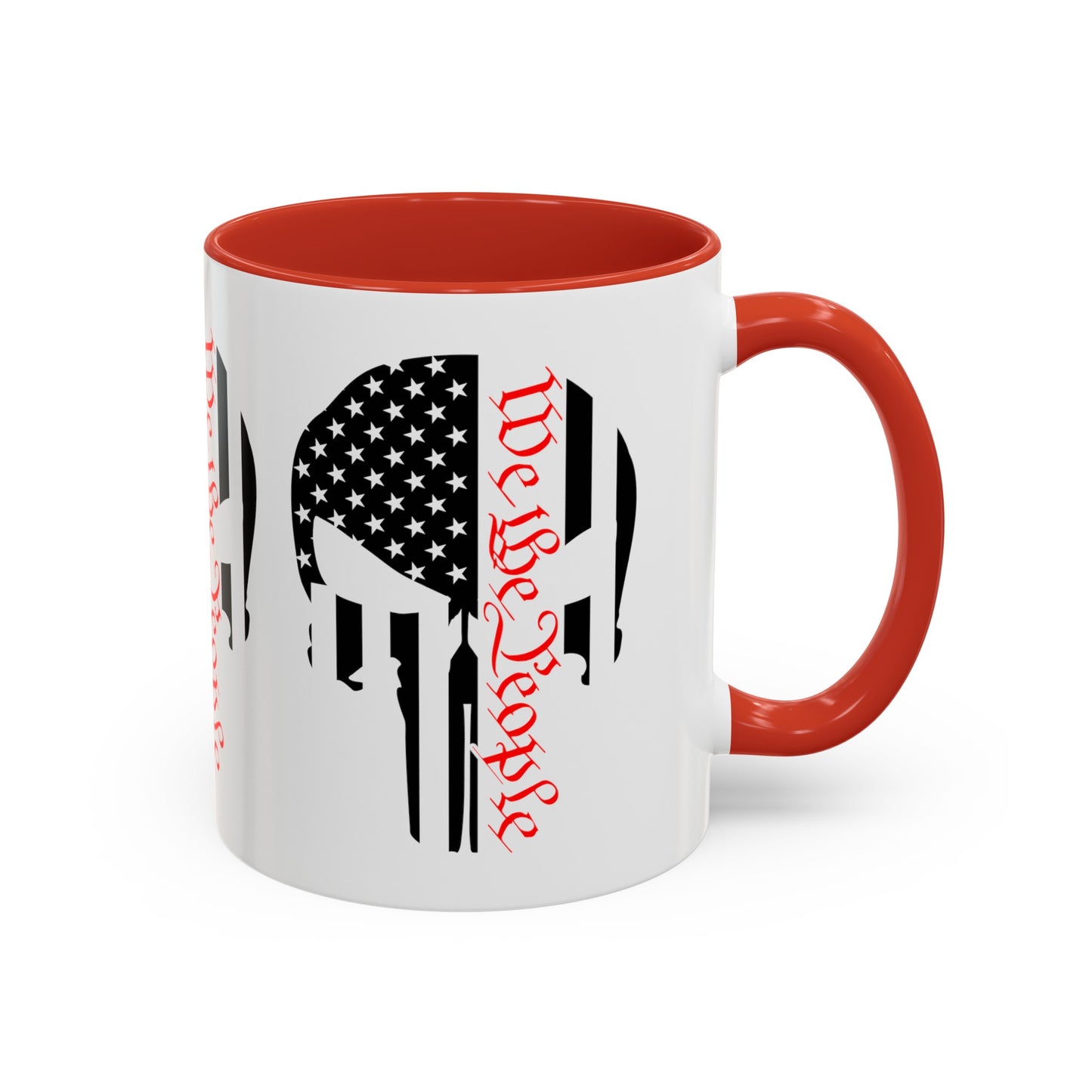 Enjoy sipping your favorite beverage from this iconic We The People Punisher Skull Logo mug. Shop SmithRidge.farm for #SpiritOfAmerica merchandise.